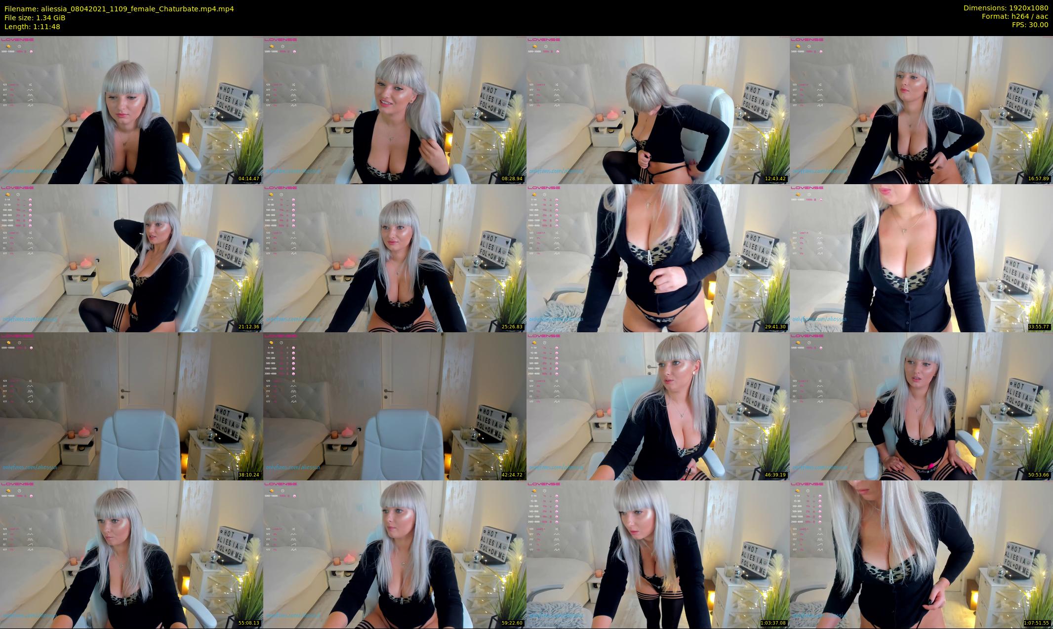 aliessia — 72 minute Chaturbate female cam show recording, 1080p, Apr 8, 2021