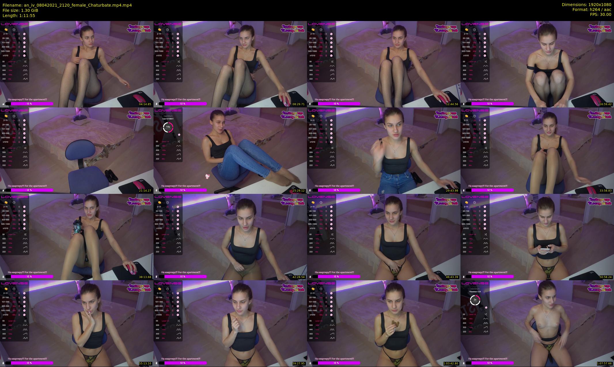 an_iv — 72 minute Chaturbate female cam show recording, 1080p, Apr 8, 2021