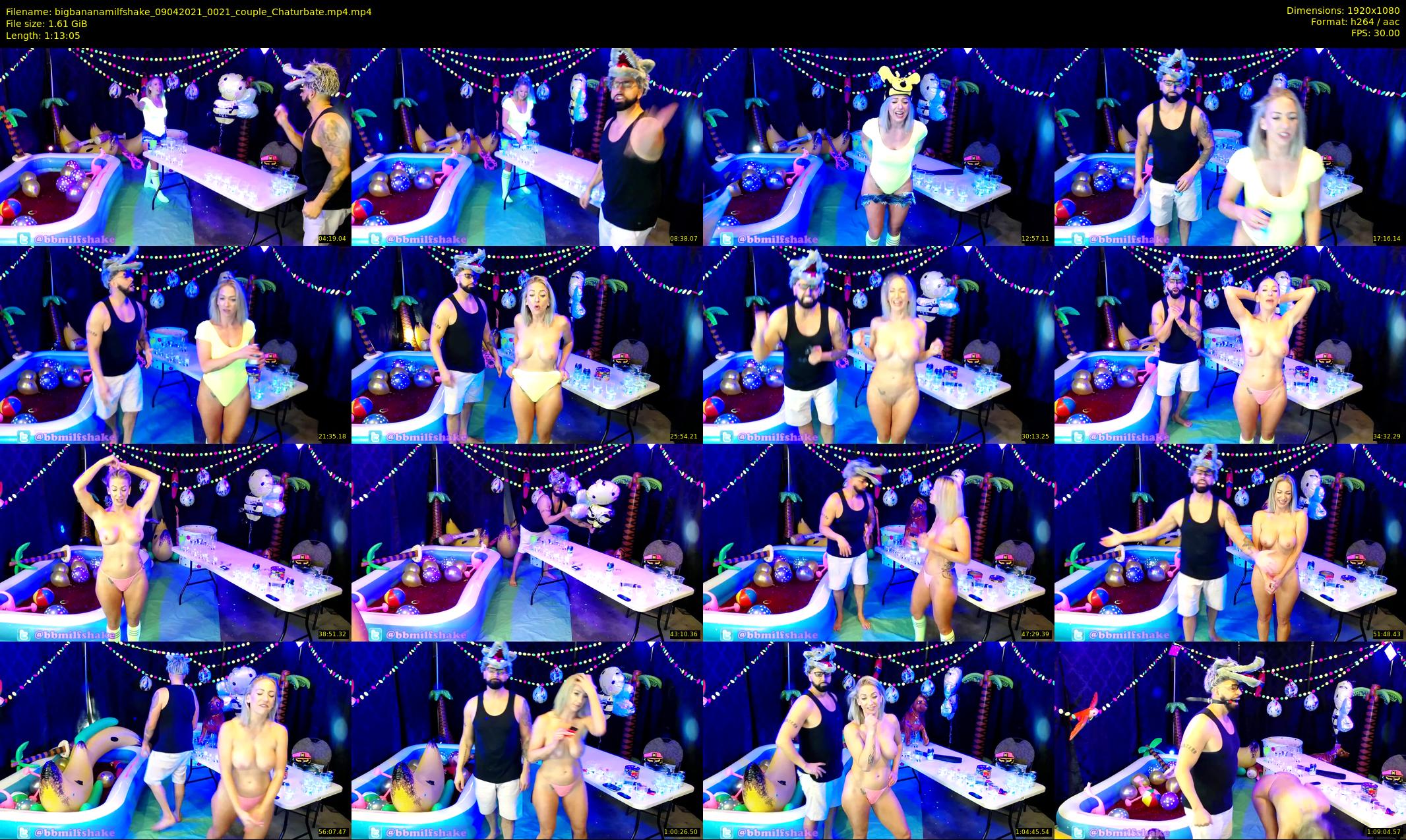 bigbananamilfshake — 74 minute Chaturbate couple cam show recording, 1080p, Apr 9, 2021