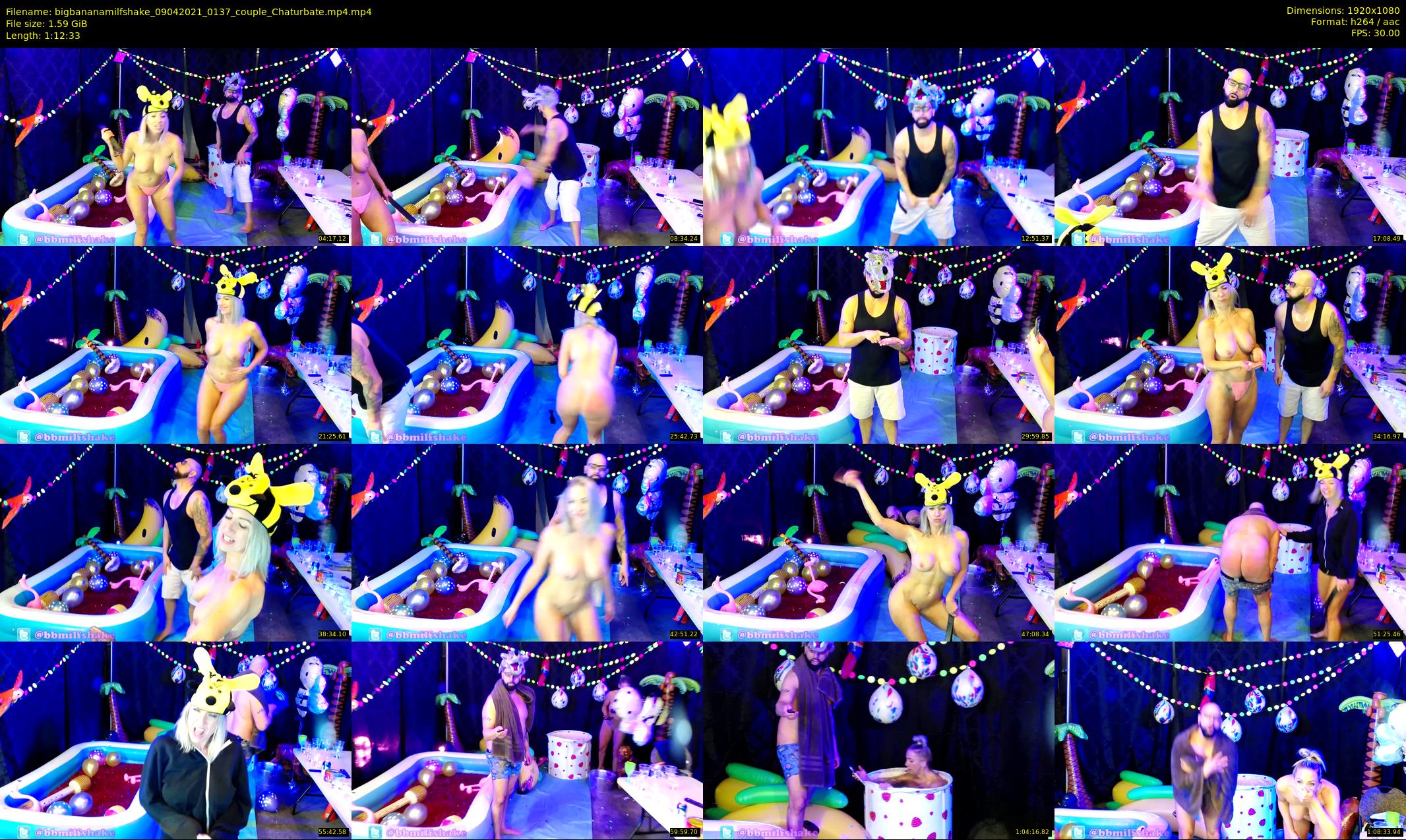 bigbananamilfshake — 73 minute Chaturbate couple cam show recording, 1080p, Apr 9, 2021