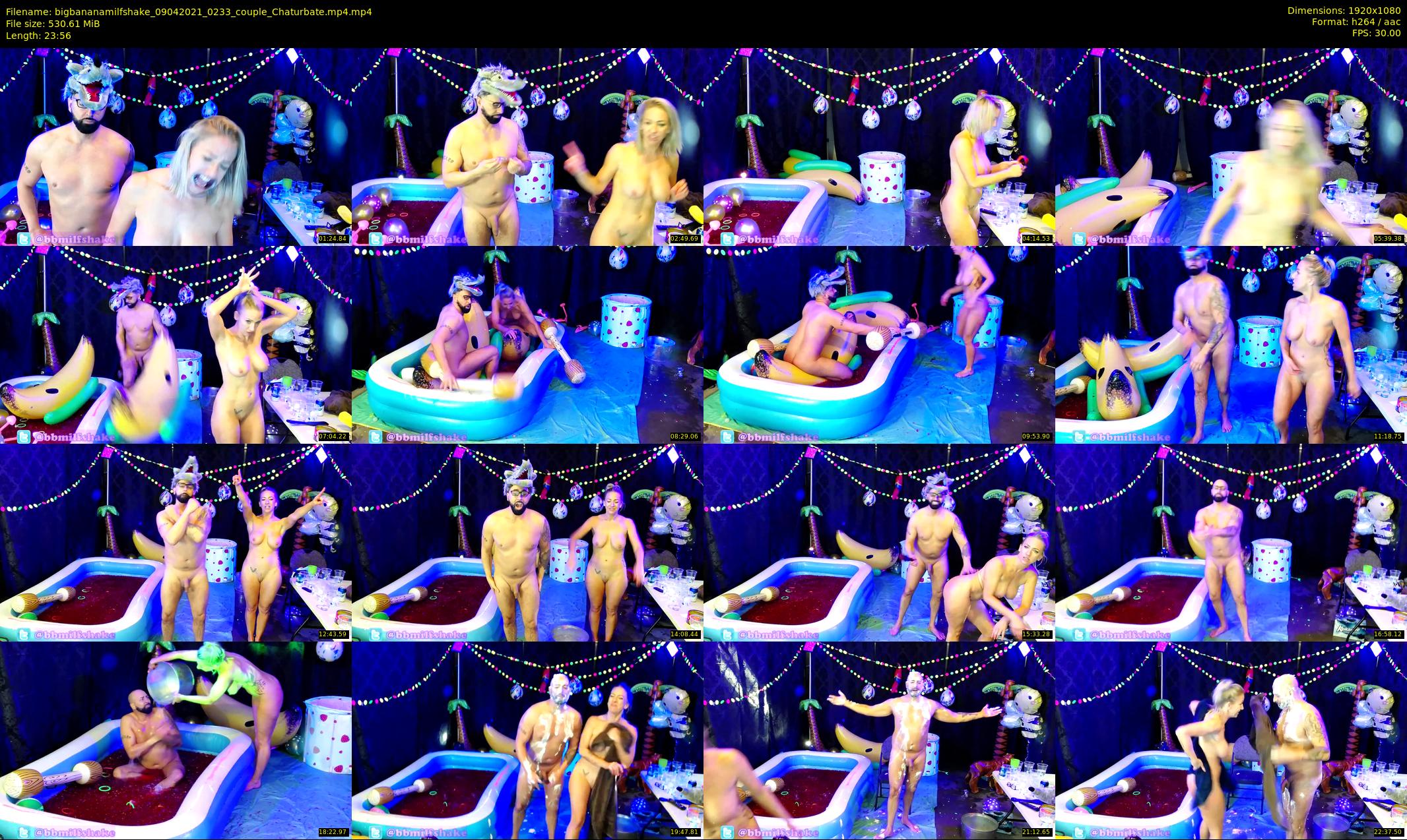 bigbananamilfshake — 24 minute Chaturbate couple cam show recording, 1080p, Apr 9, 2021