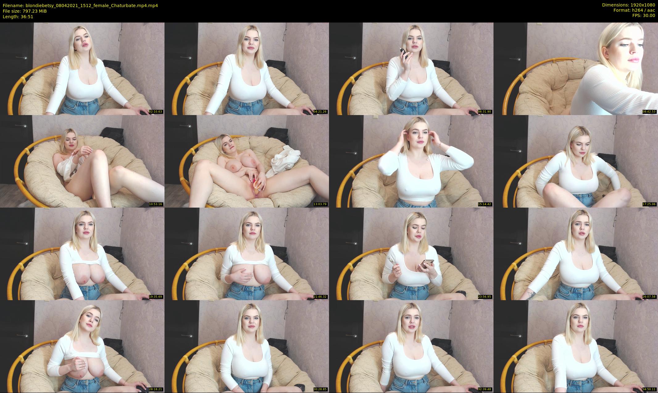 blondiebetsy — 37 minute Chaturbate female cam show recording, 1080p, Apr 8, 2021