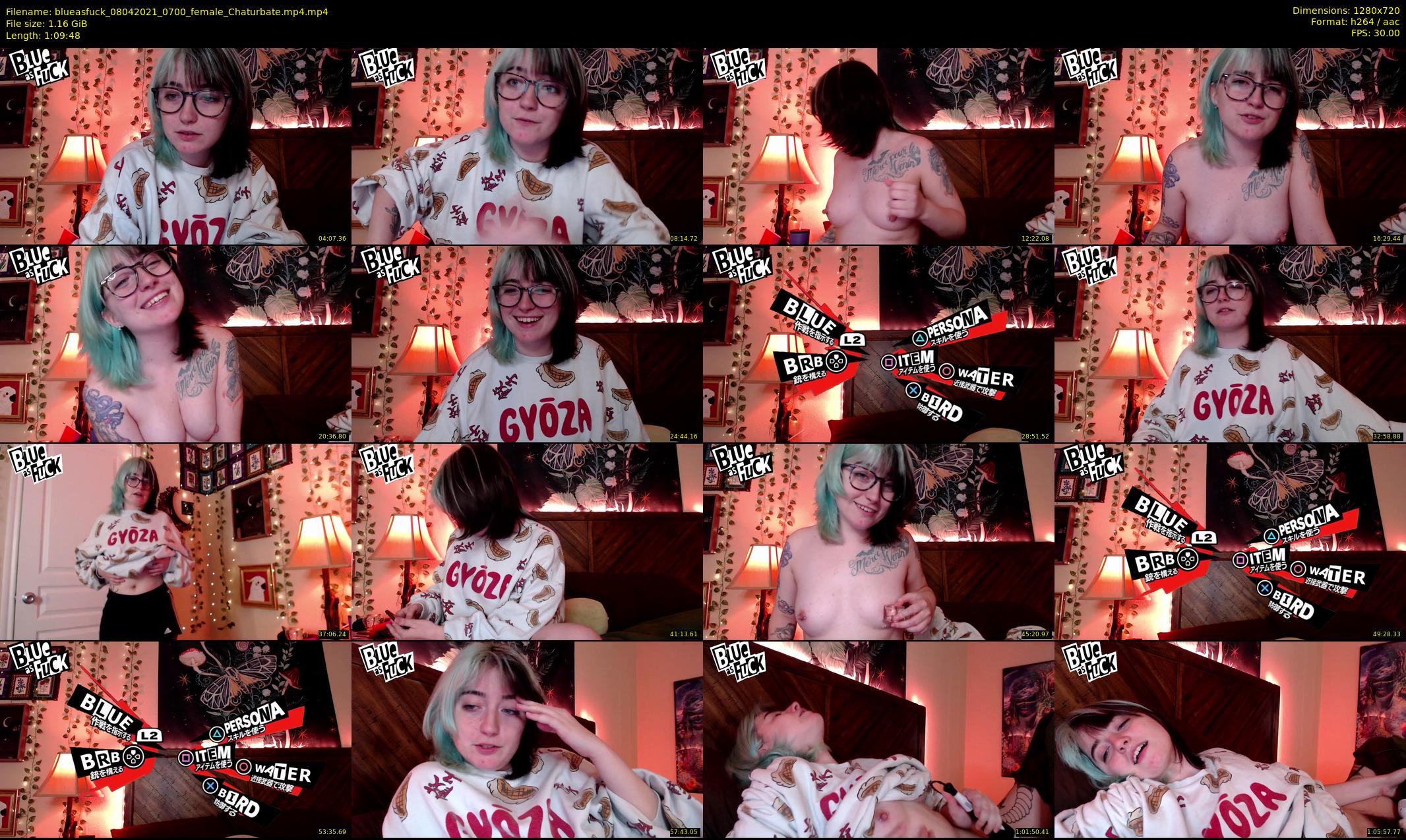 blueasfuck — 70 minute Chaturbate female cam show recording, 720p, Apr 8, 2021