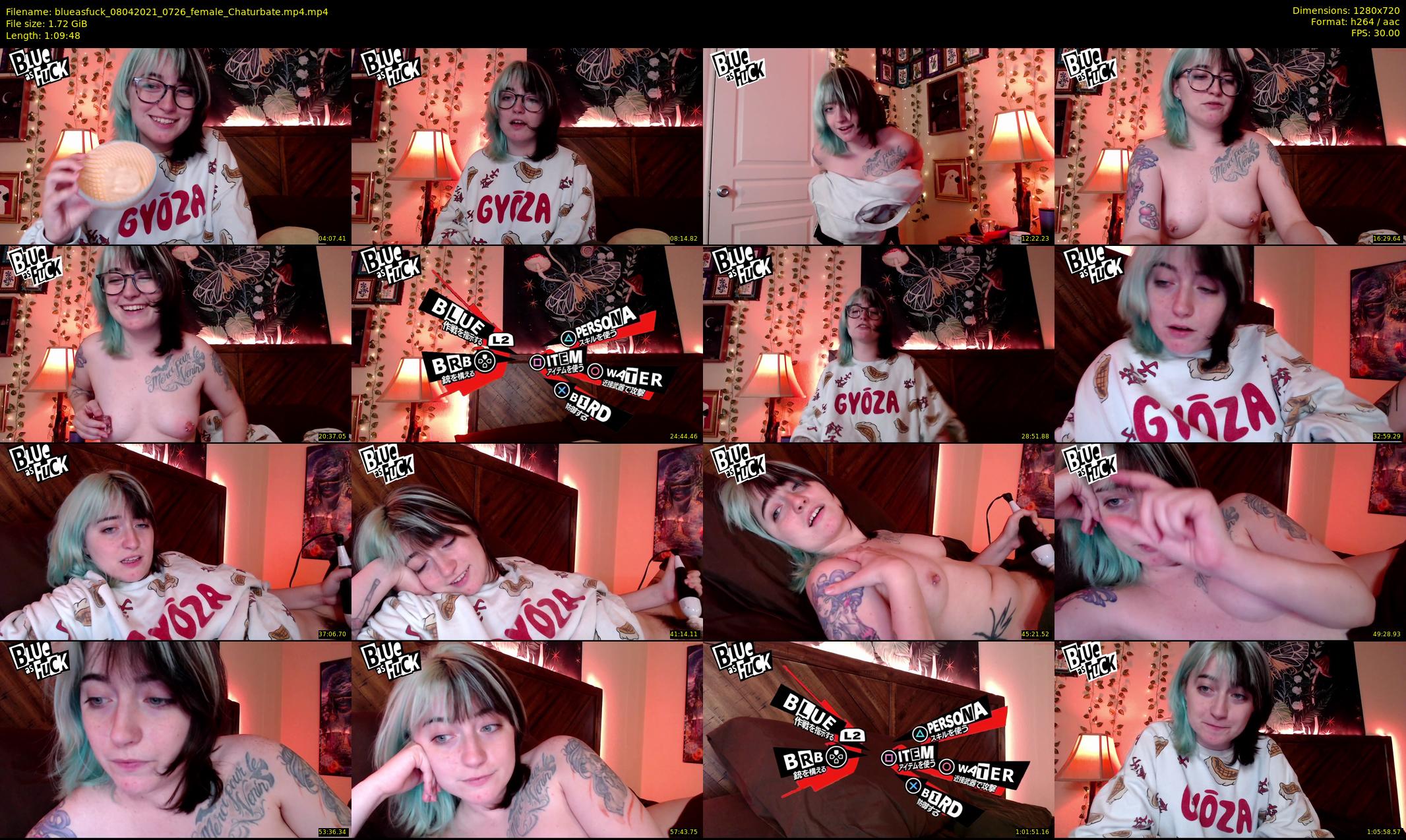blueasfuck — 70 minute Chaturbate female cam show recording, 720p, Apr 8, 2021