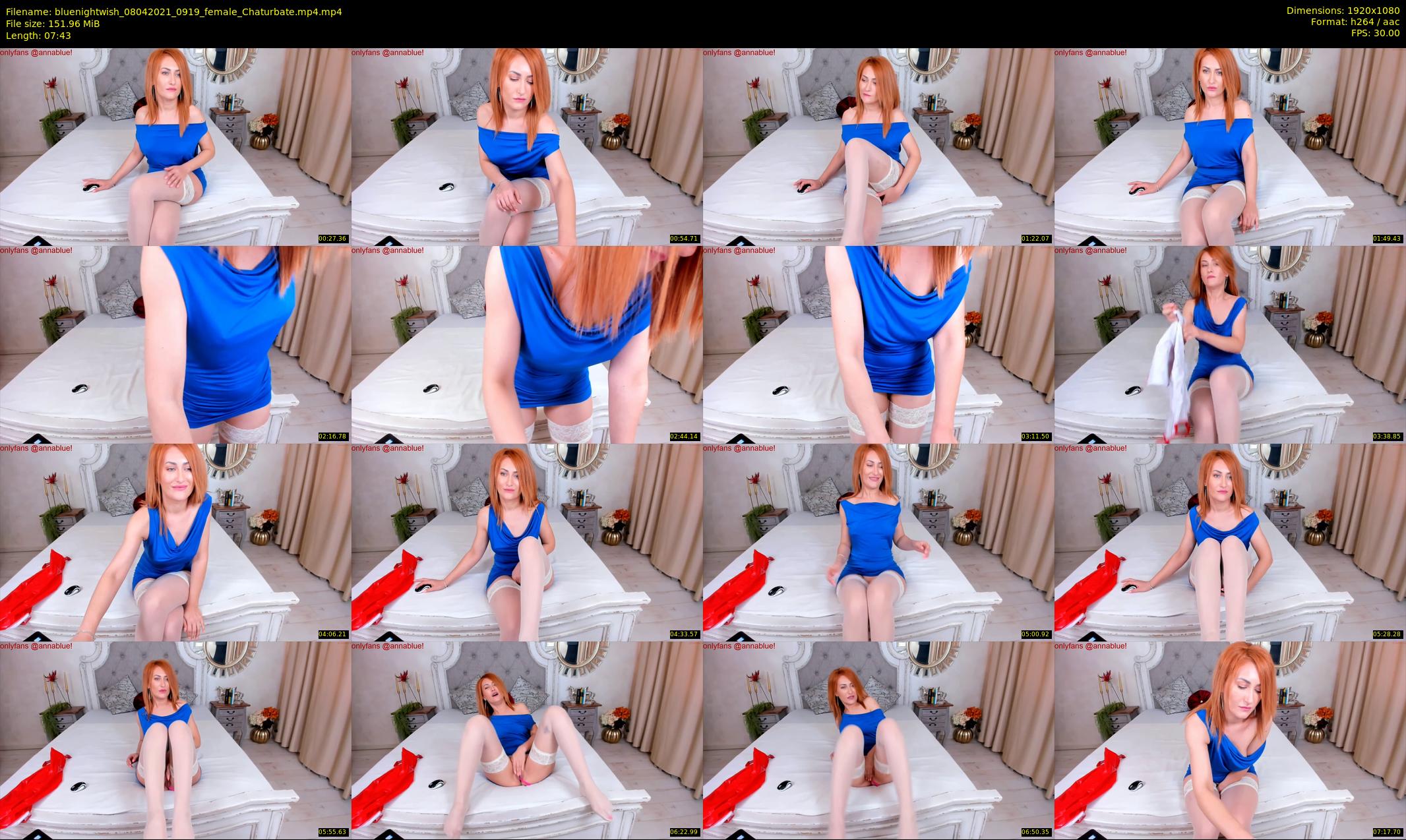 bluenightwish — 8 minute Chaturbate female cam show recording, 1080p, Apr 8, 2021