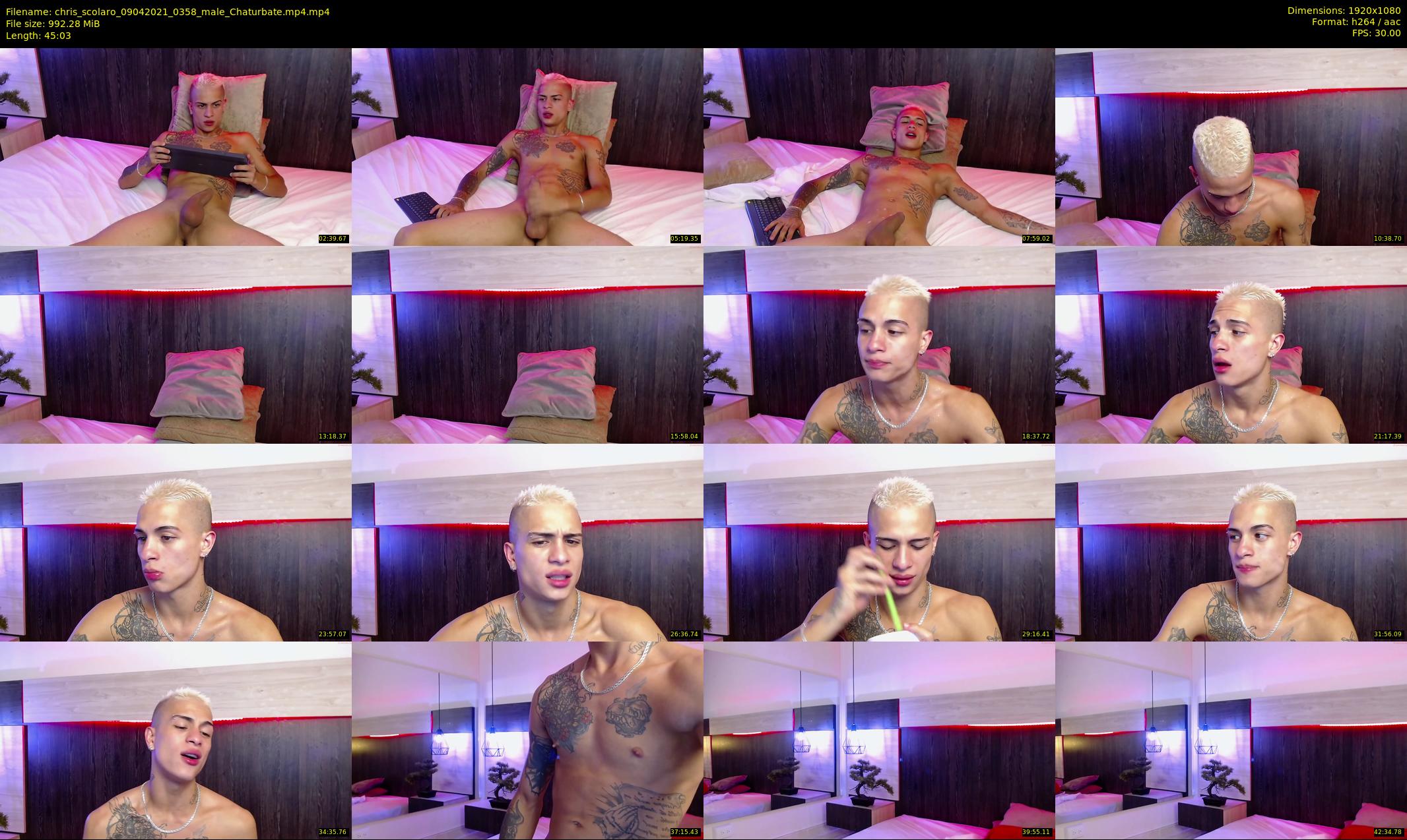chris_scolaro — 46 minute Chaturbate male cam show recording, 1080p, Apr 9, 2021
