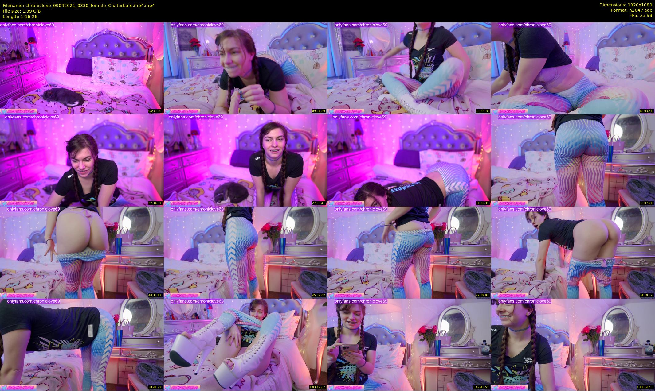 chroniclove — 77 minute Chaturbate female cam show recording, 1080p, Apr 9, 2021