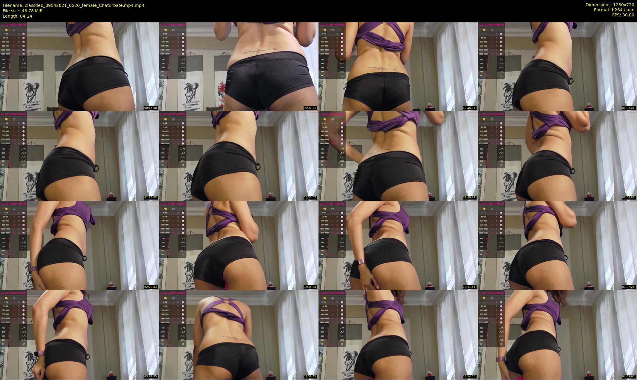 classdeb — 5 minute Chaturbate female cam show recording, 720p, Apr 9, 2021