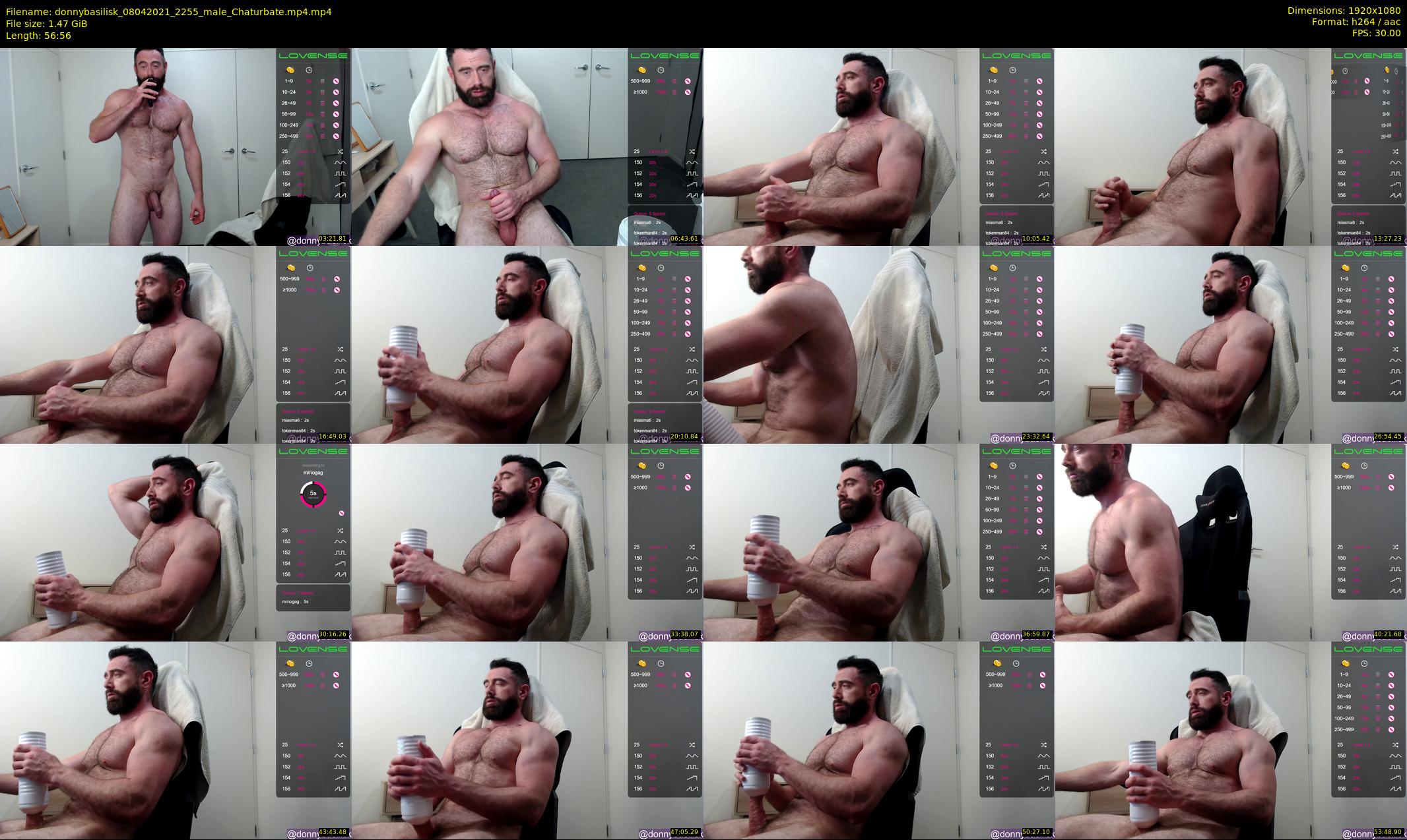 donnybasilisk — 57 minute Chaturbate male cam show recording, 1080p, Apr 8, 2021