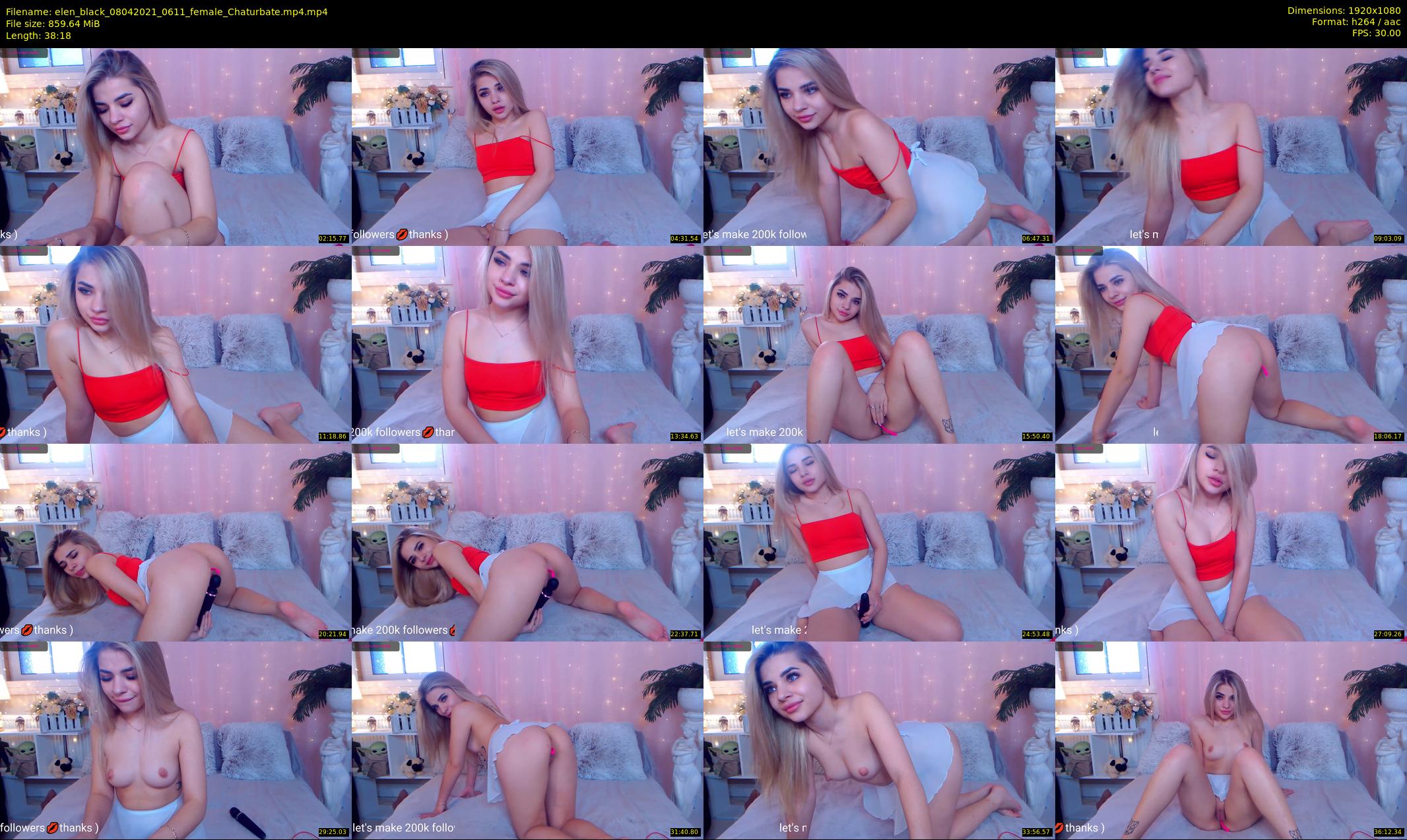 elen_black — 39 minute Chaturbate female cam show recording, 1080p, Apr 8, 2021
