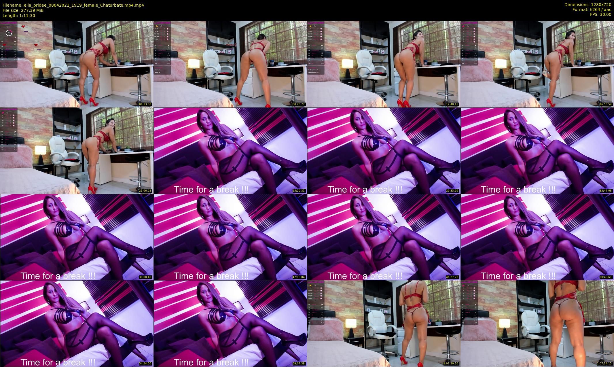 ella_pridee — 72 minute Chaturbate female cam show recording, 720p, Apr 8, 2021