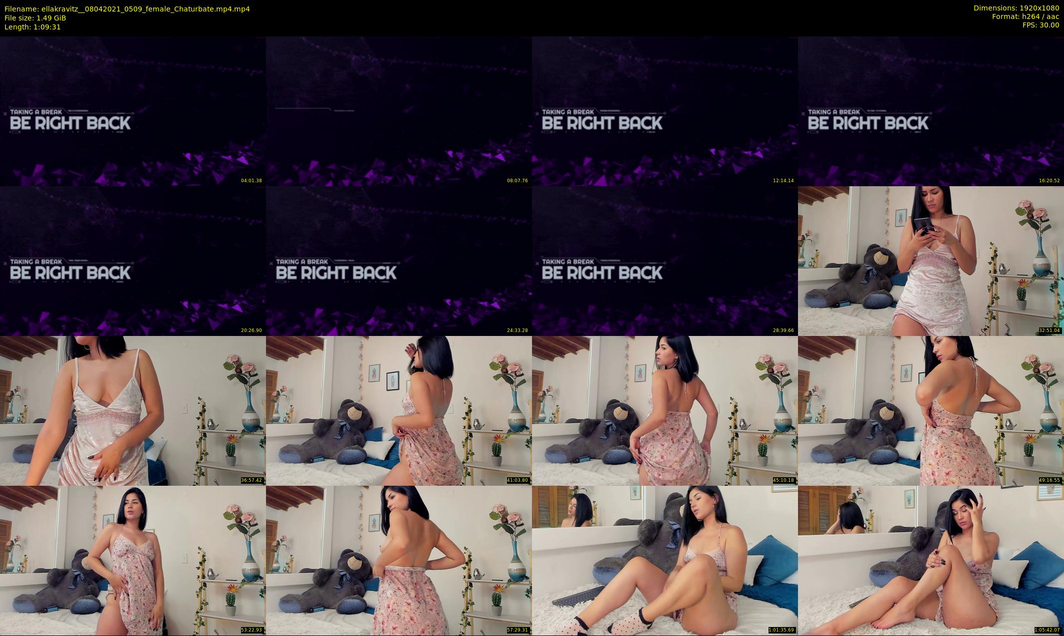 ellakravitz_ — 70 minute Chaturbate female cam show recording, 1080p, Apr 8, 2021