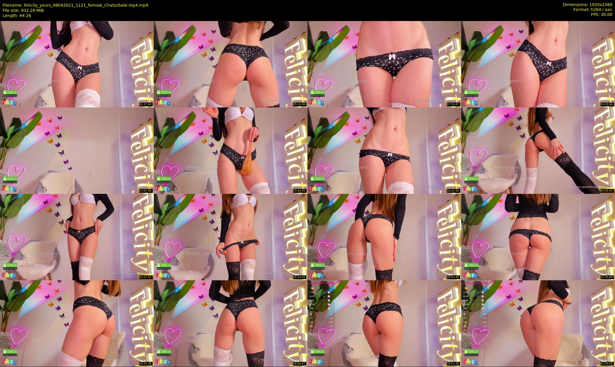felicity_yours — 45 minute Chaturbate female cam show recording, 1080p, Apr 8, 2021