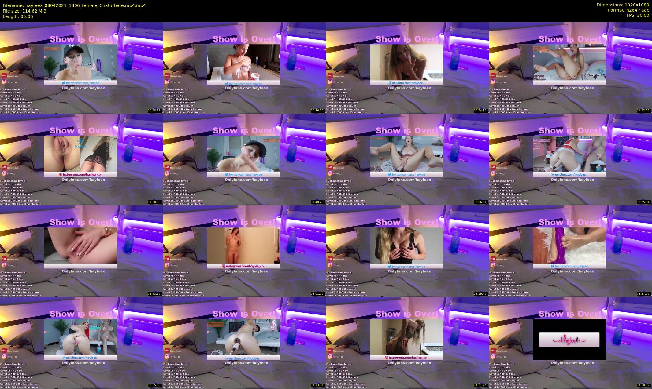 hayleex — 6 minute Chaturbate female cam show recording, 1080p, Apr 8, 2021