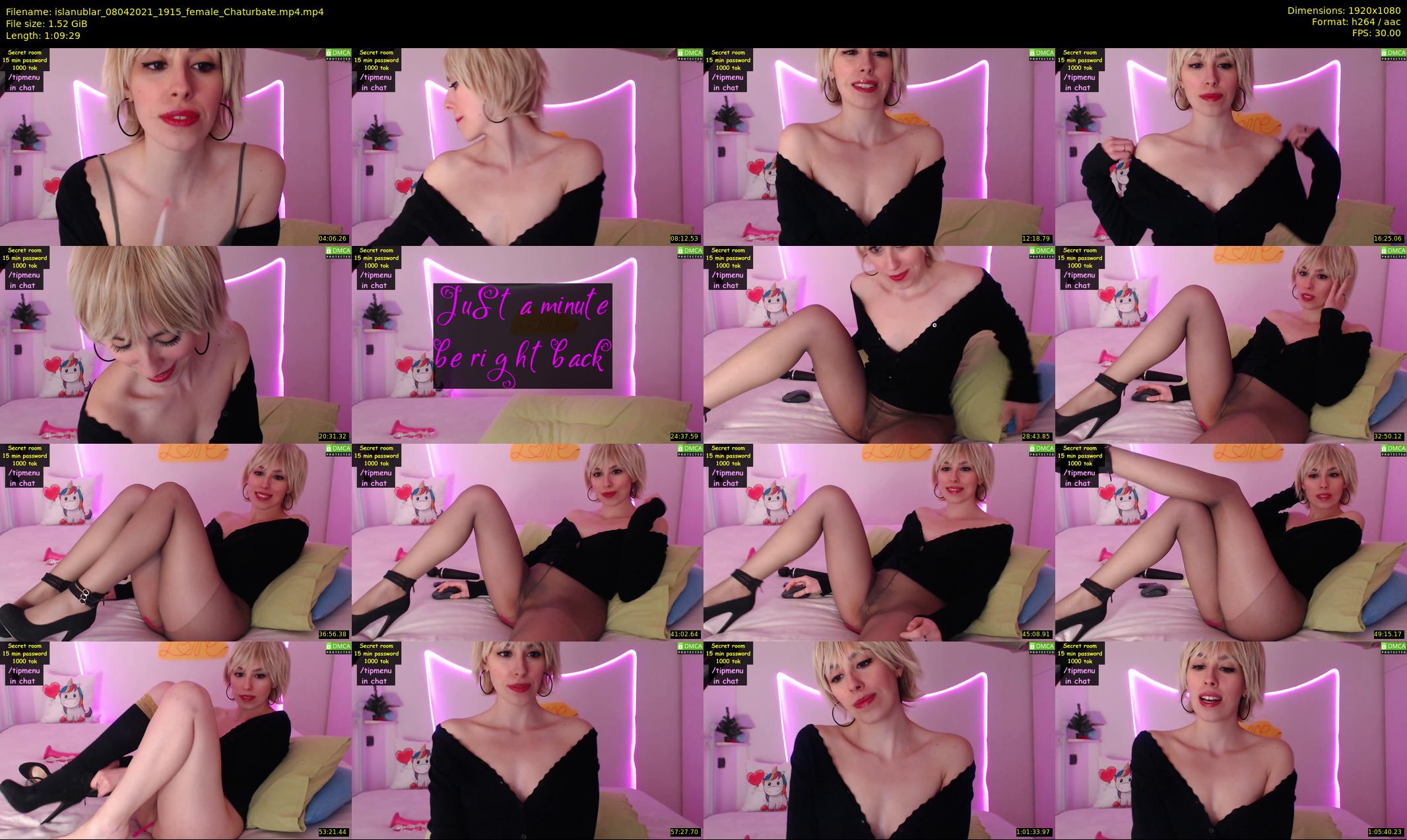 islanublar — 70 minute Chaturbate female cam show recording, 1080p, Apr 8, 2021