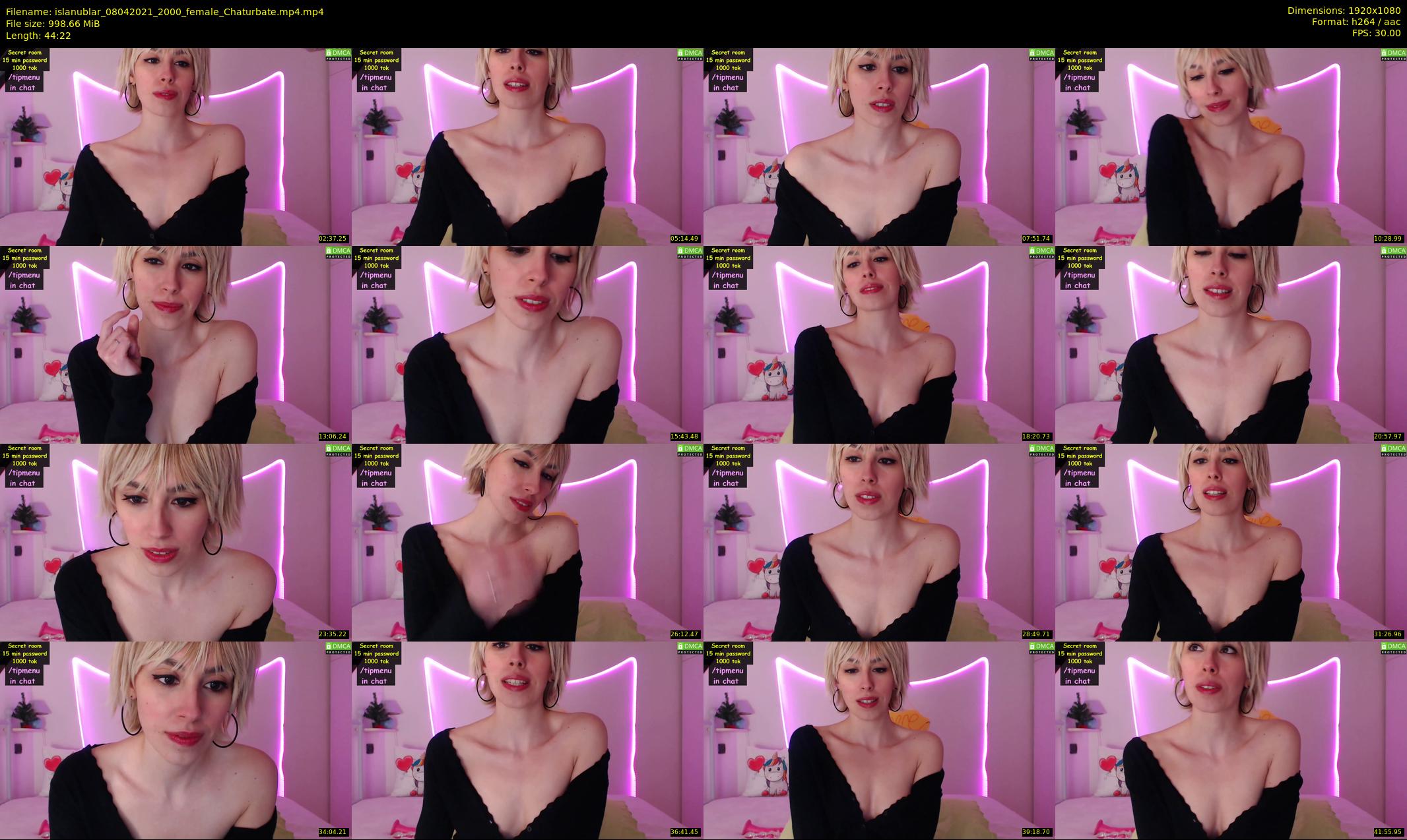islanublar — 45 minute Chaturbate female cam show recording, 1080p, Apr 8, 2021
