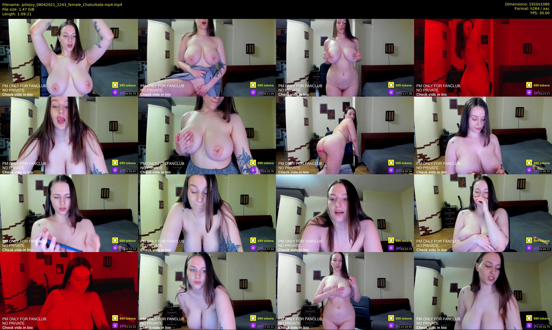 joliejoy — 70 minute Chaturbate female cam show recording, 1080p, Apr 8, 2021