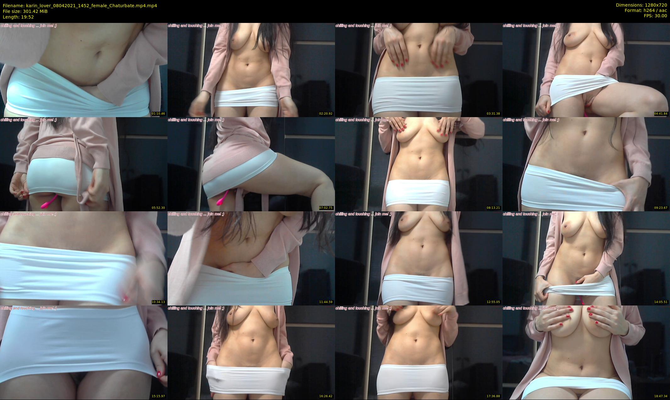 karin_lover — 20 minute Chaturbate female cam show recording, 720p, Apr 8, 2021