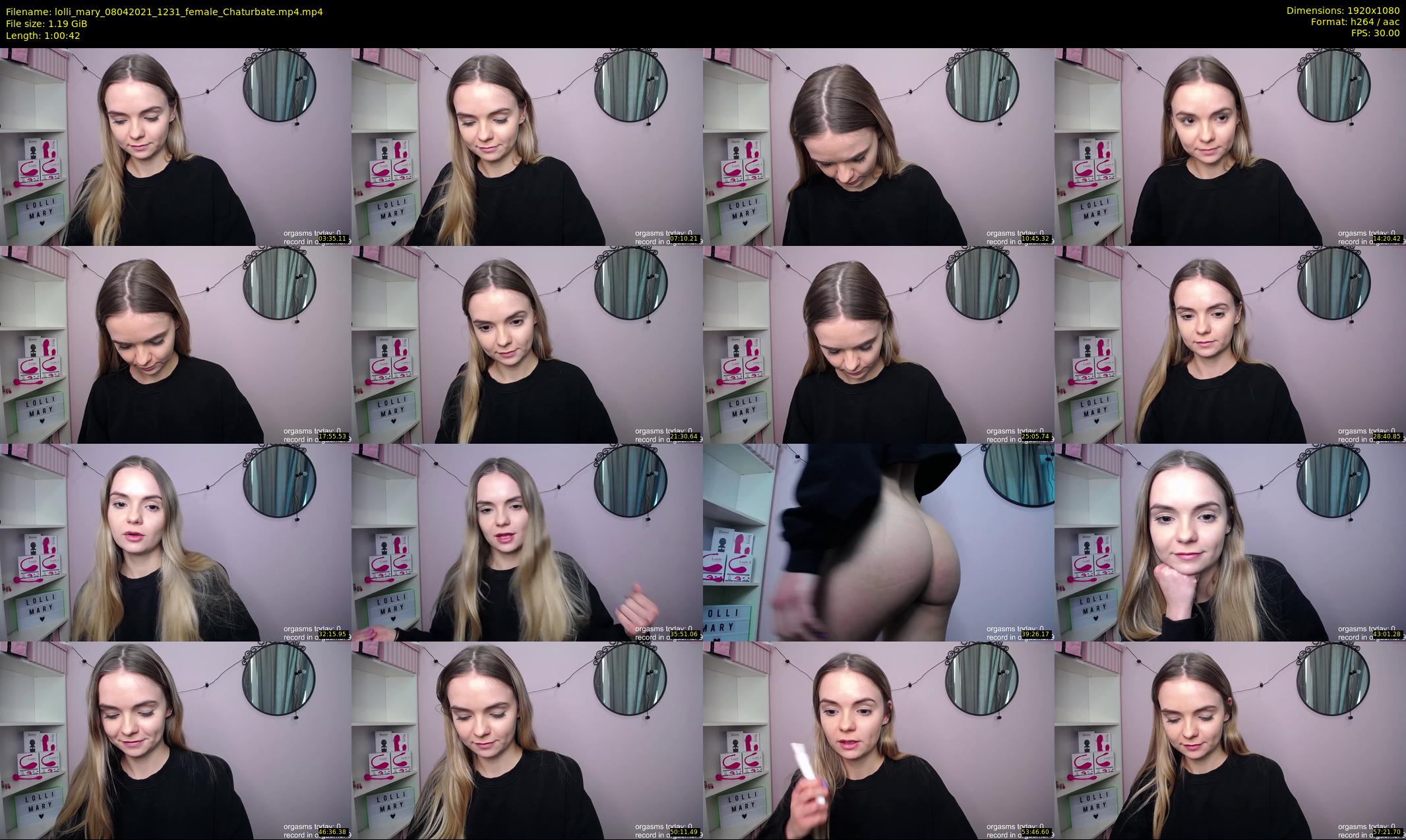 lolli_mary — 61 minute Chaturbate female cam show recording, 1080p, Apr 8, 2021