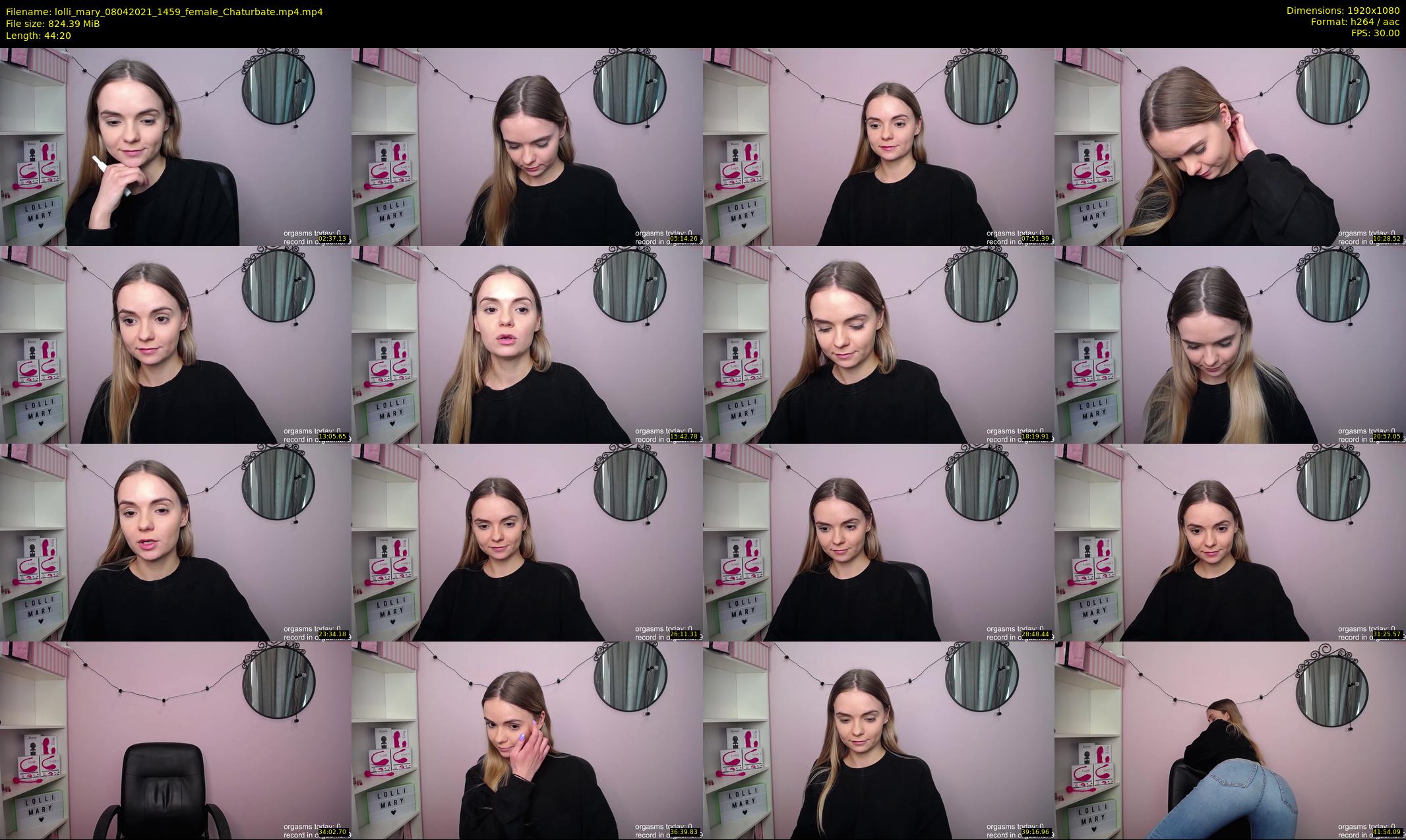 lolli_mary — 45 minute Chaturbate female cam show recording, 1080p, Apr 8, 2021