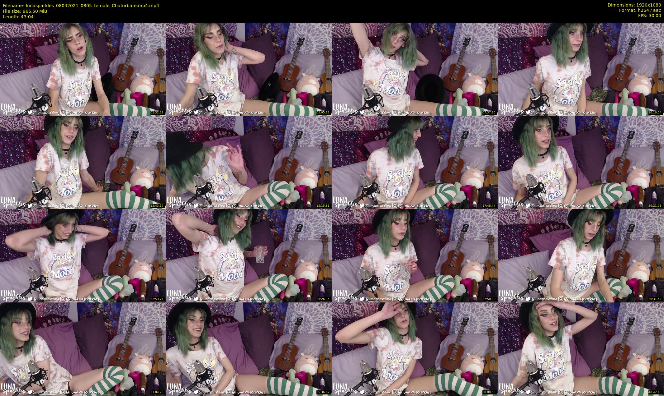 lunasparkles — 44 minute Chaturbate female cam show recording, 1080p, Apr 8, 2021