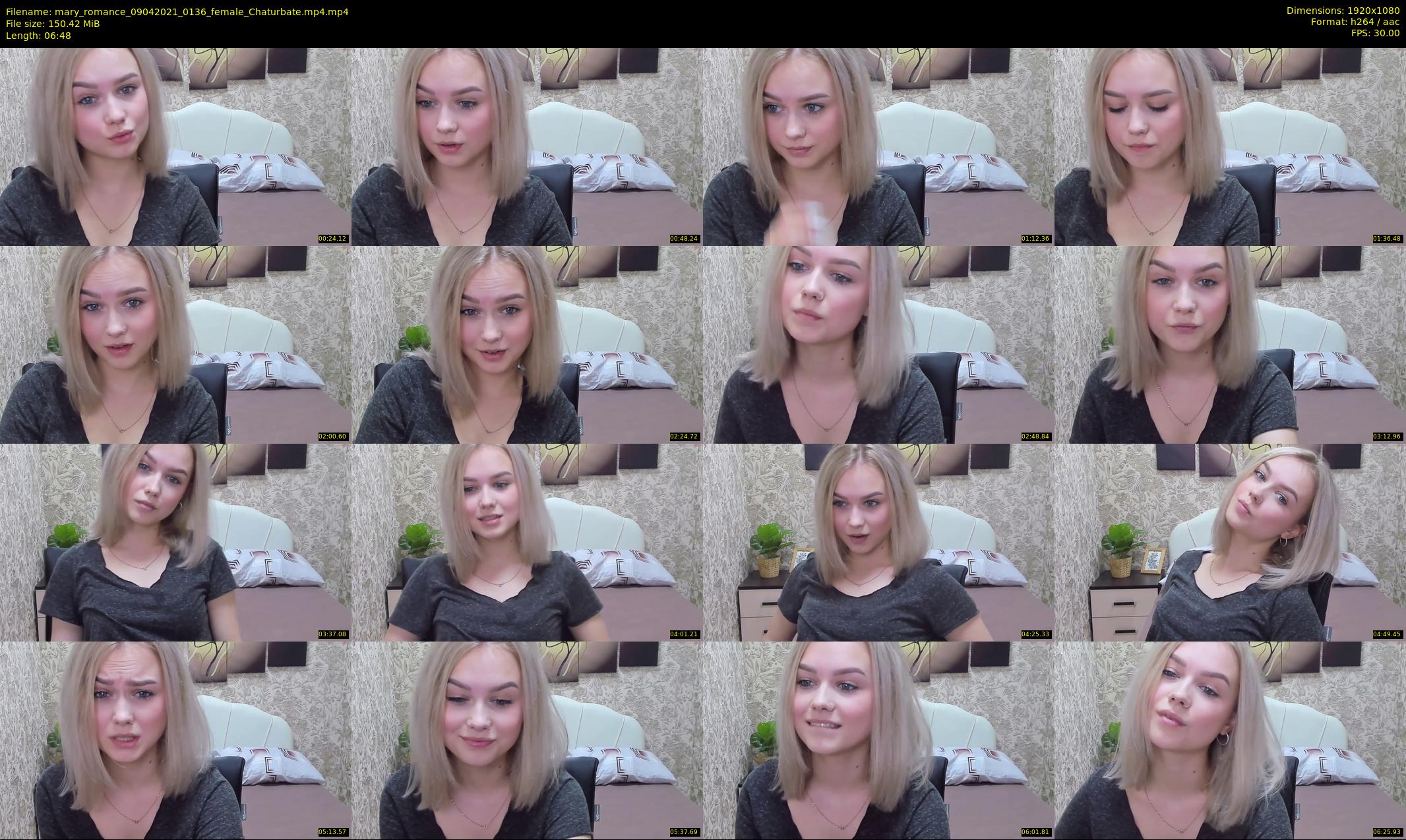 mary_romance — 7 minute Chaturbate female cam show recording, 1080p, Apr 9, 2021