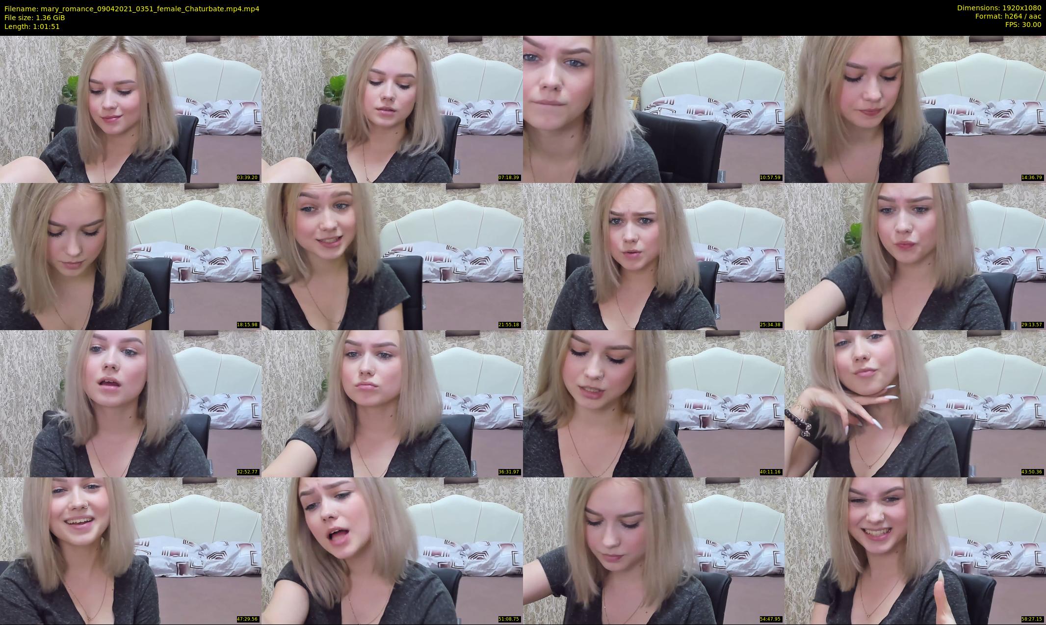 mary_romance — 62 minute Chaturbate female cam show recording, 1080p, Apr 9, 2021