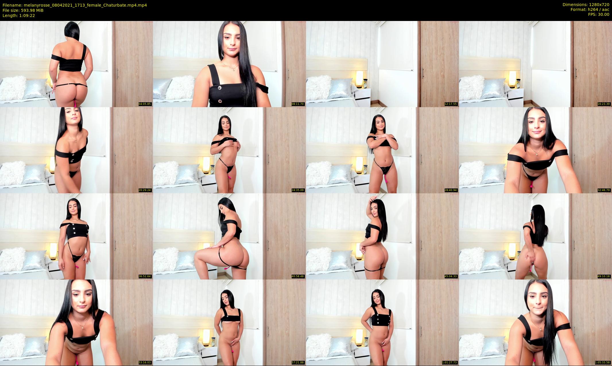 melanyrosse — 70 minute Chaturbate female cam show recording, 720p, Apr 8, 2021