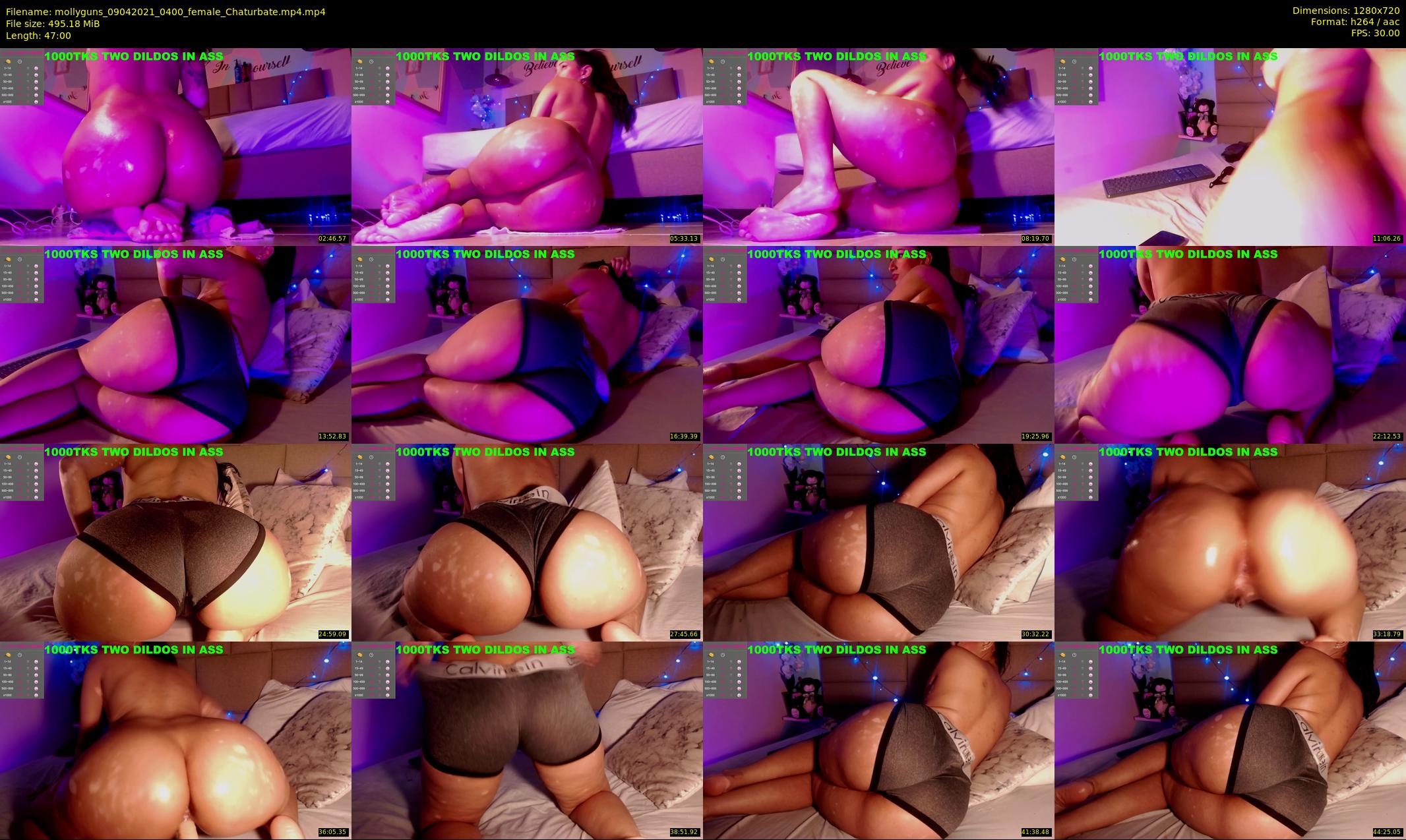 mollyguns — 47 minute Chaturbate female cam show recording, 720p, Apr 9, 2021
