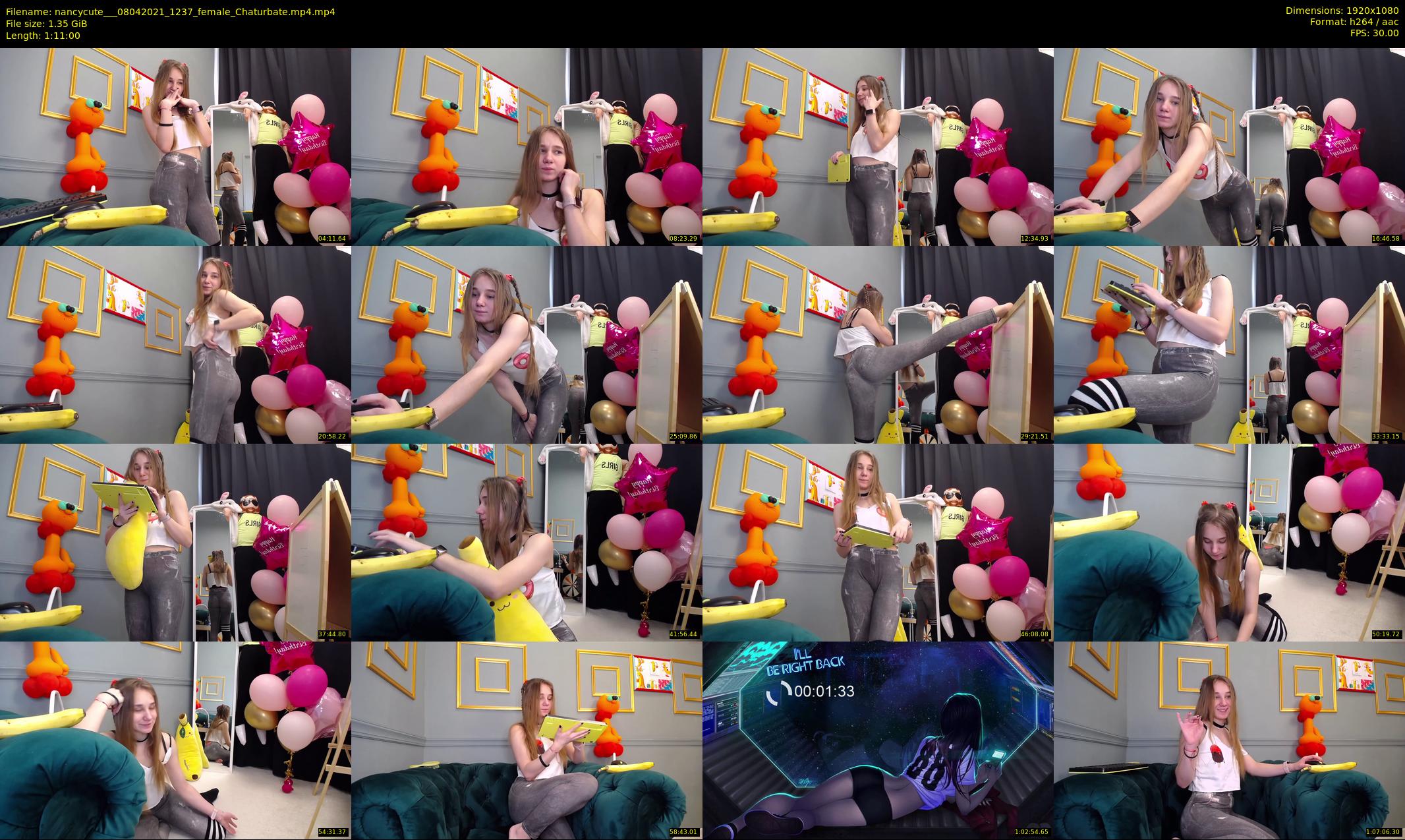 nancycute__ — 71 minute Chaturbate female cam show recording, 1080p, Apr 8, 2021