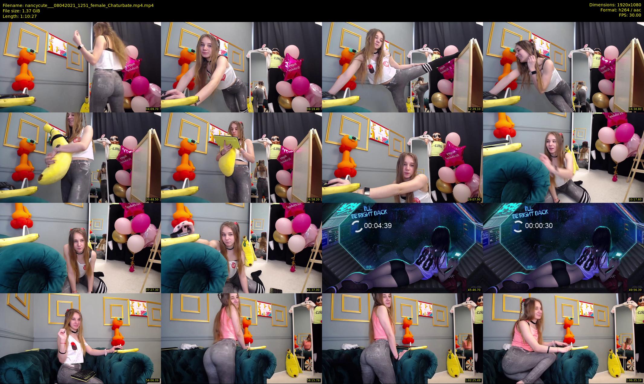 nancycute__ — 71 minute Chaturbate female cam show recording, 1080p, Apr 8, 2021