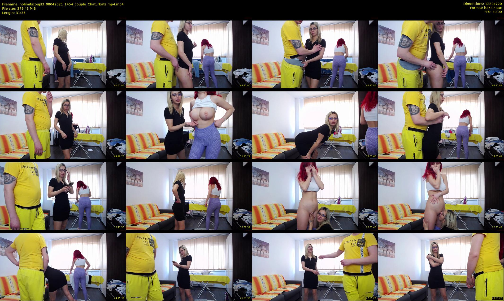 nolimitscoupl3 — 32 minute Chaturbate couple cam show recording, 720p, Apr 8, 2021