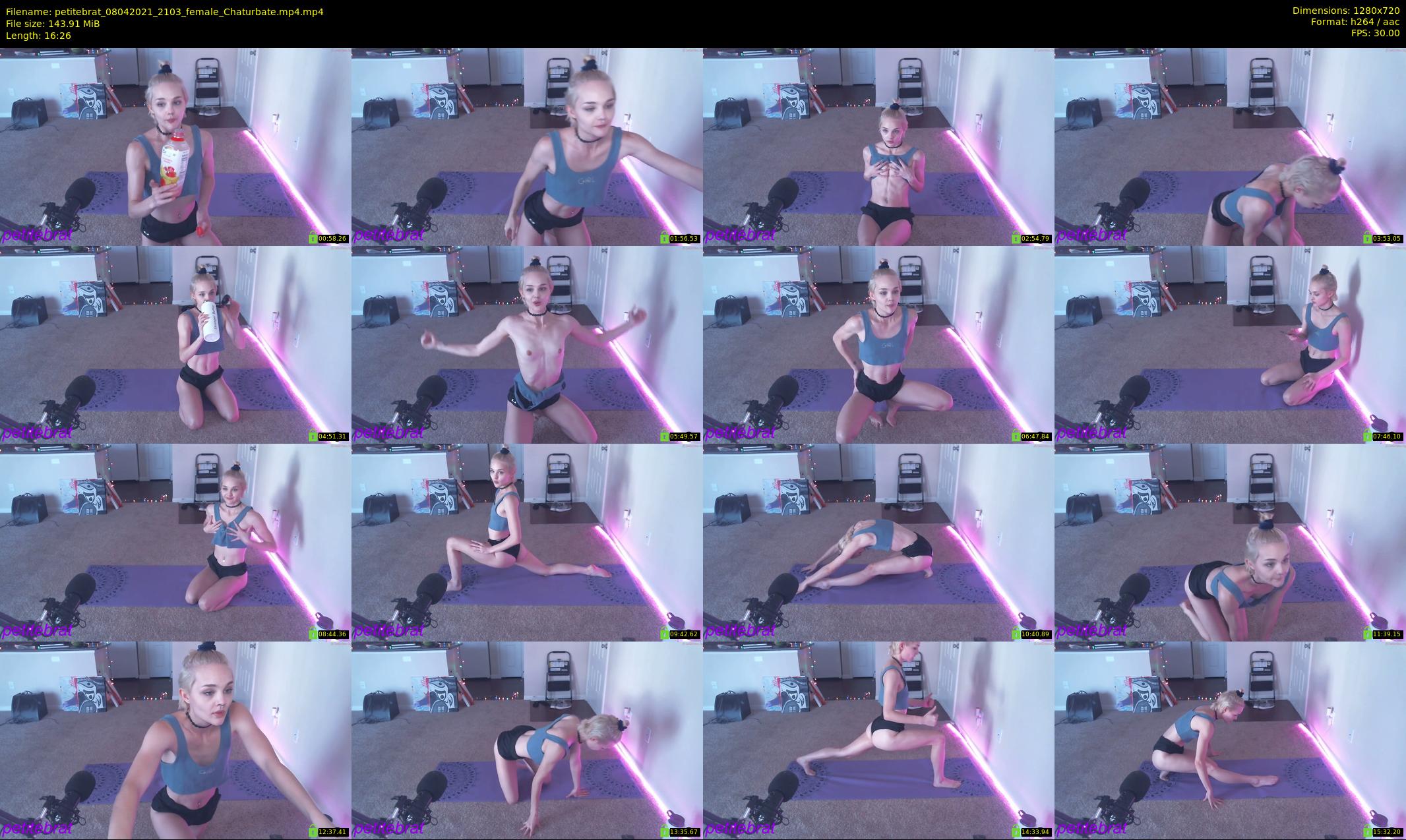 petitebrat — 17 minute Chaturbate female cam show recording, 720p, Apr 8, 2021