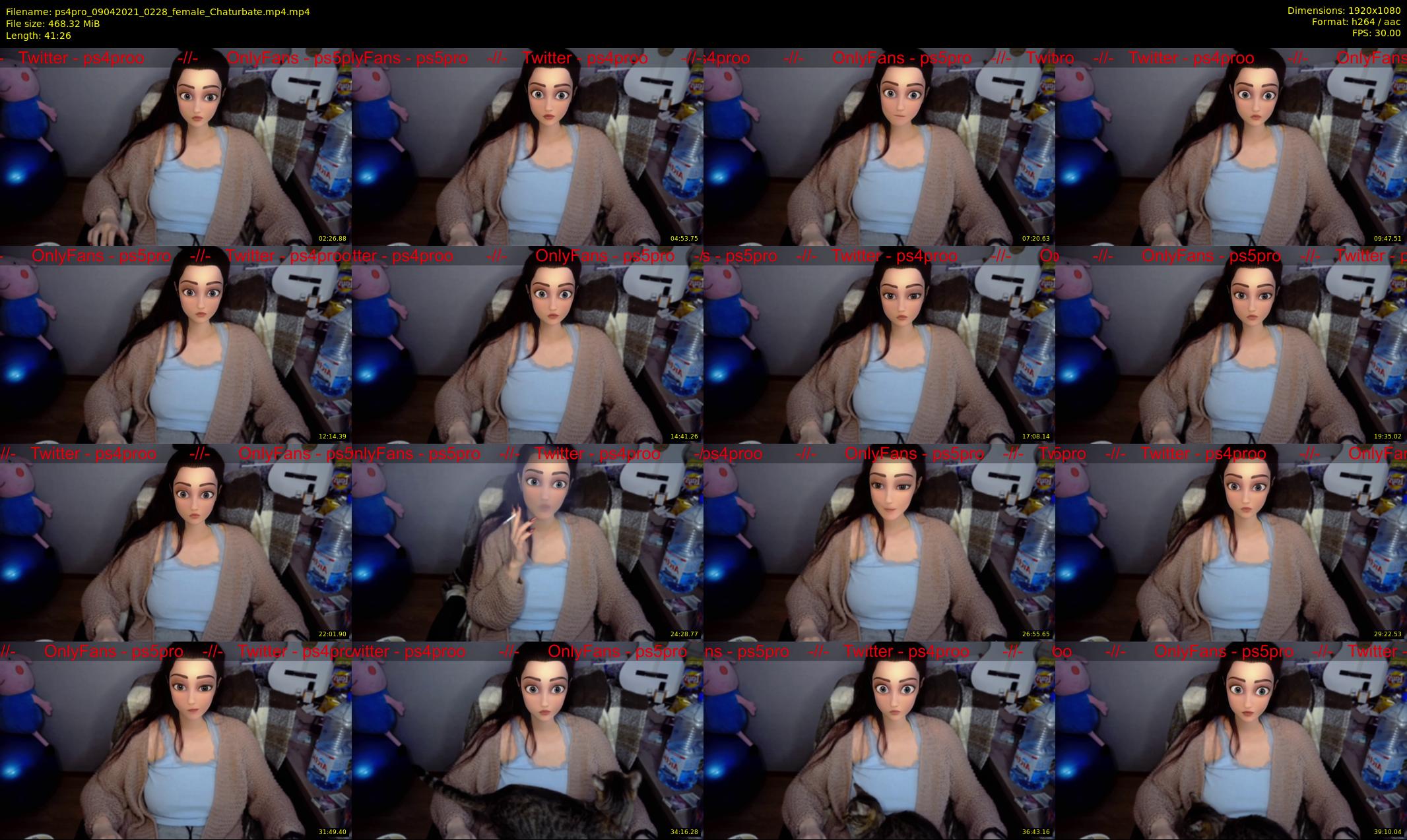 ps4pro — 42 minute Chaturbate female cam show recording, 1080p, Apr 9, 2021