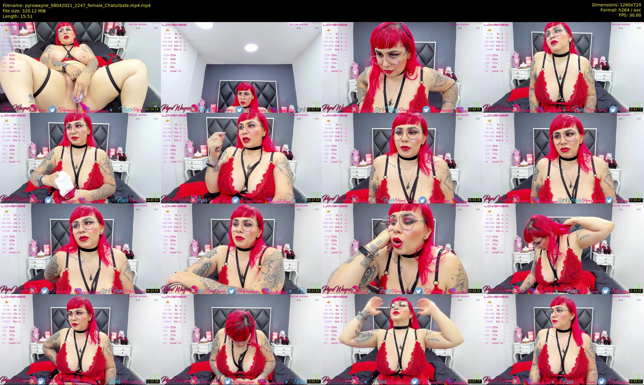 pyrowayne — 16 minute Chaturbate female cam show recording, 720p, Apr 8, 2021
