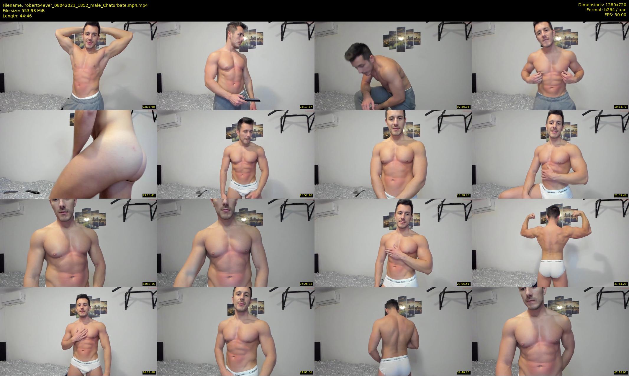 roberto4ever — 45 minute Chaturbate male cam show recording, 720p, Apr 8, 2021