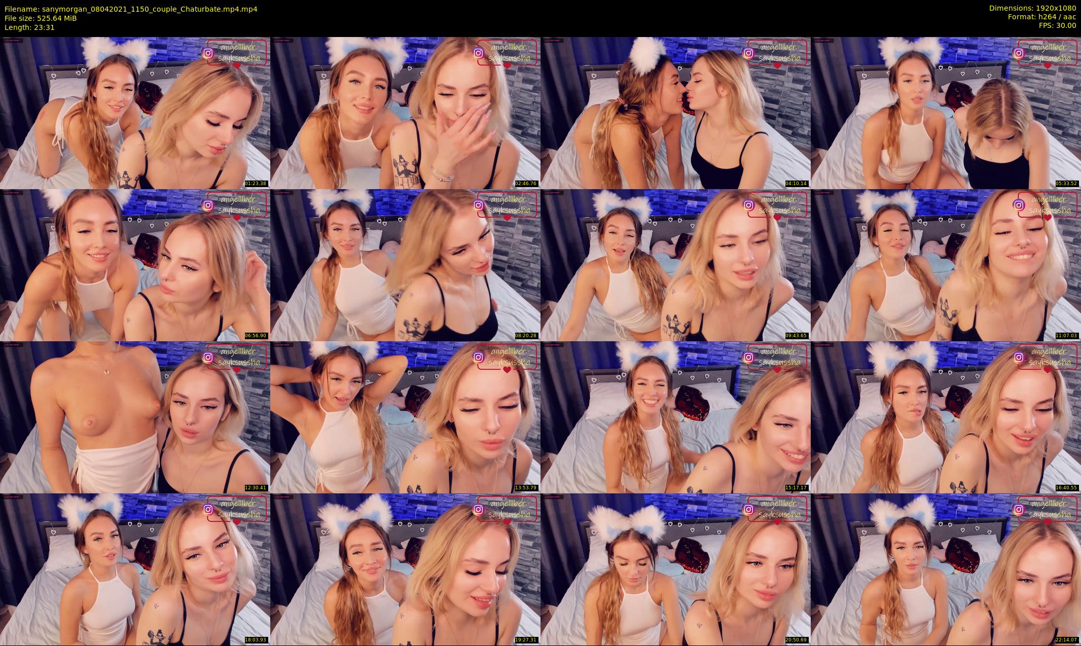 sanymorgan — 24 minute Chaturbate couple cam show recording, 1080p, Apr 8, 2021