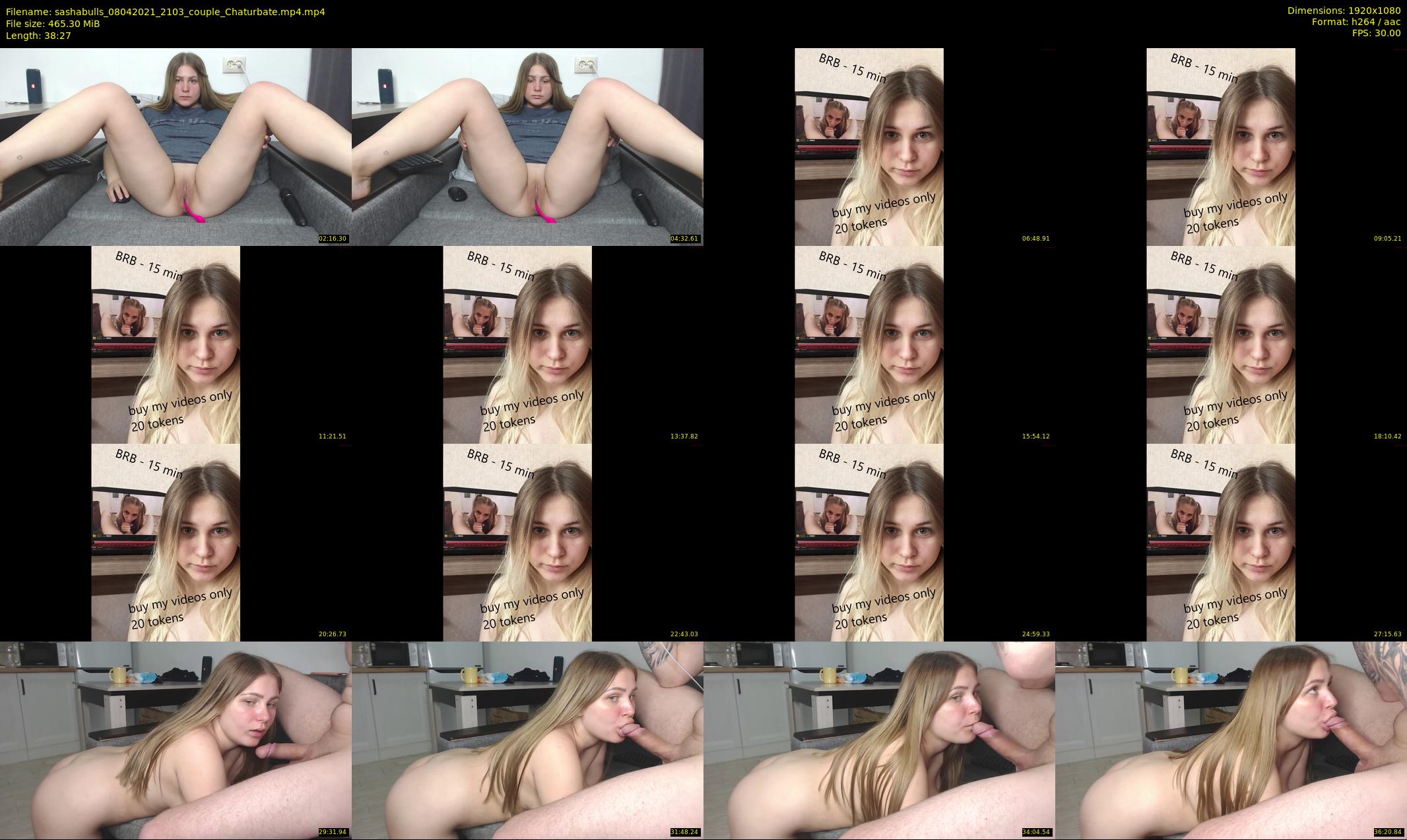 sashabulls — 39 minute Chaturbate couple cam show recording, 1080p, Apr 8, 2021