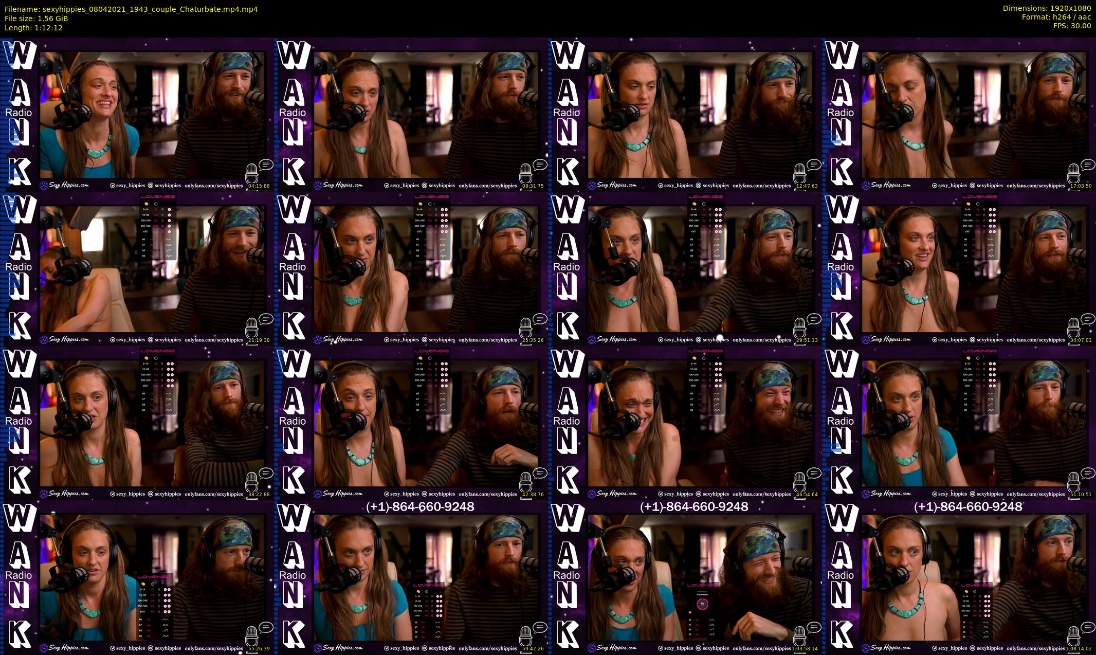 sexyhippies — 73 minute Chaturbate couple cam show recording, 1080p, Apr 8, 2021