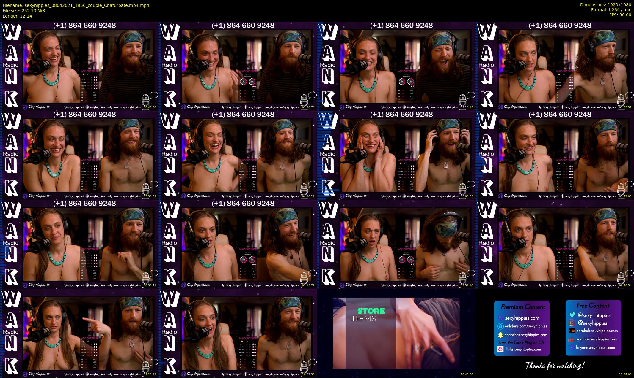 sexyhippies — 13 minute Chaturbate couple cam show recording, 1080p, Apr 8, 2021