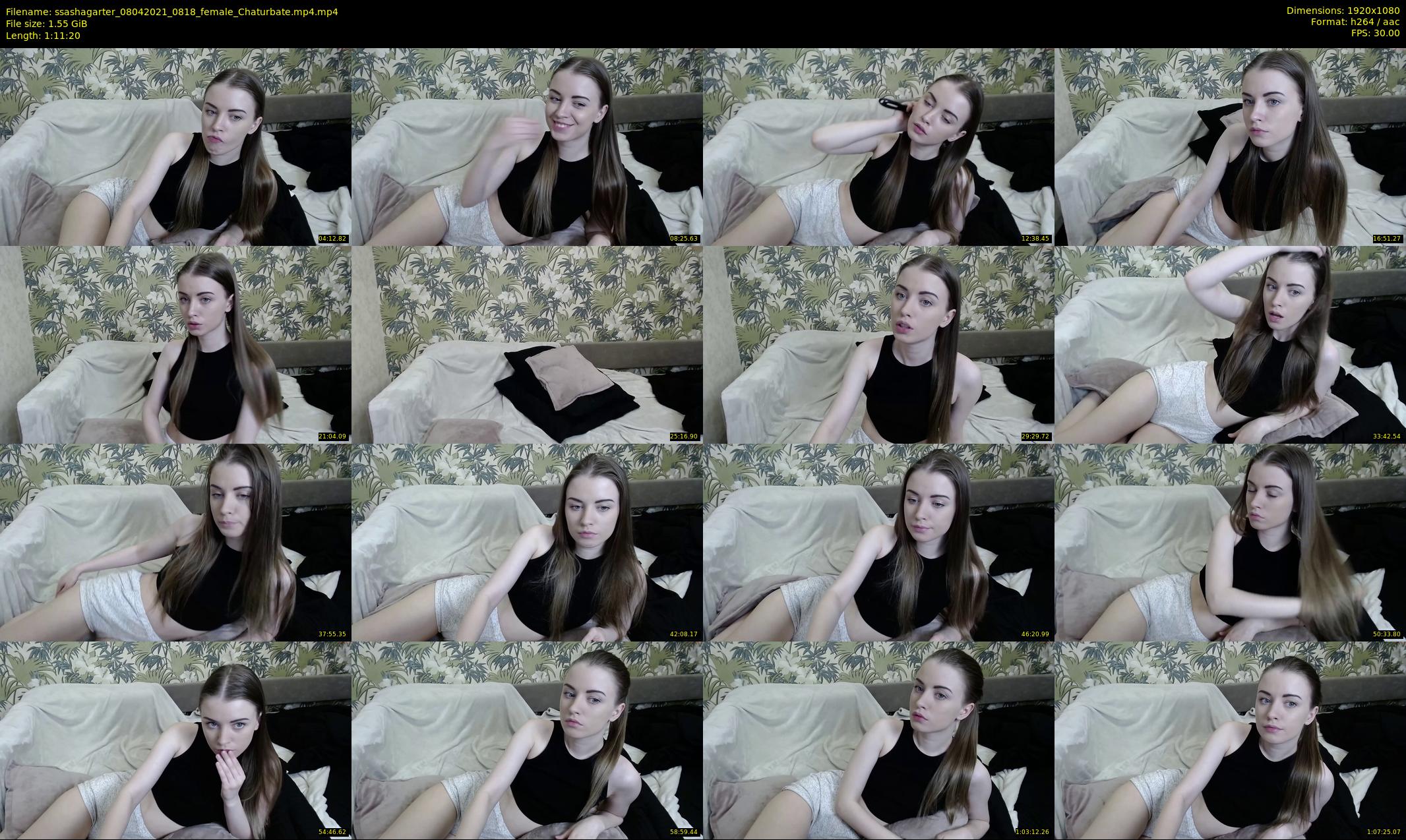 ssashagarter — 72 minute Chaturbate female cam show recording, 1080p, Apr 8, 2021