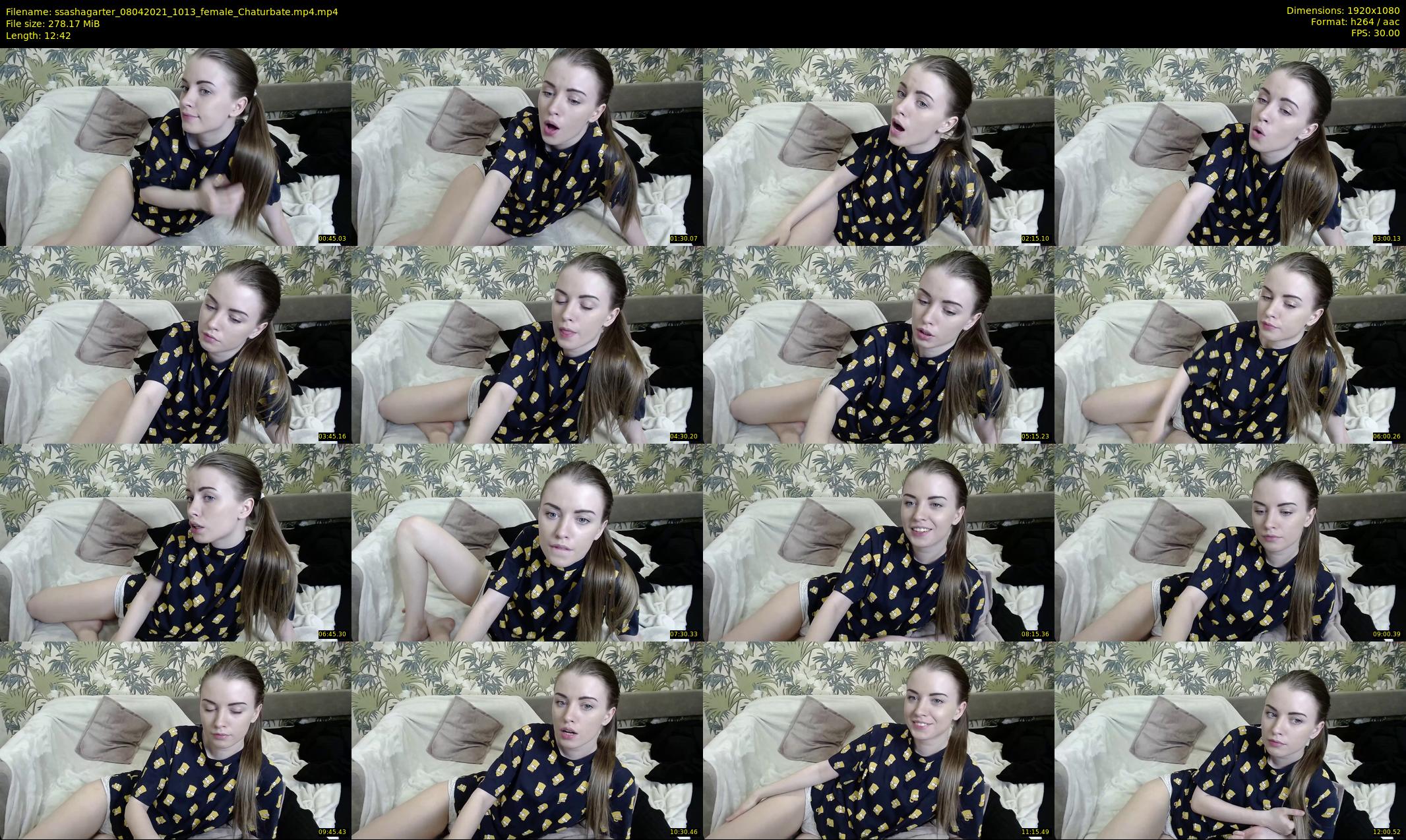 ssashagarter — 13 minute Chaturbate female cam show recording, 1080p, Apr 8, 2021