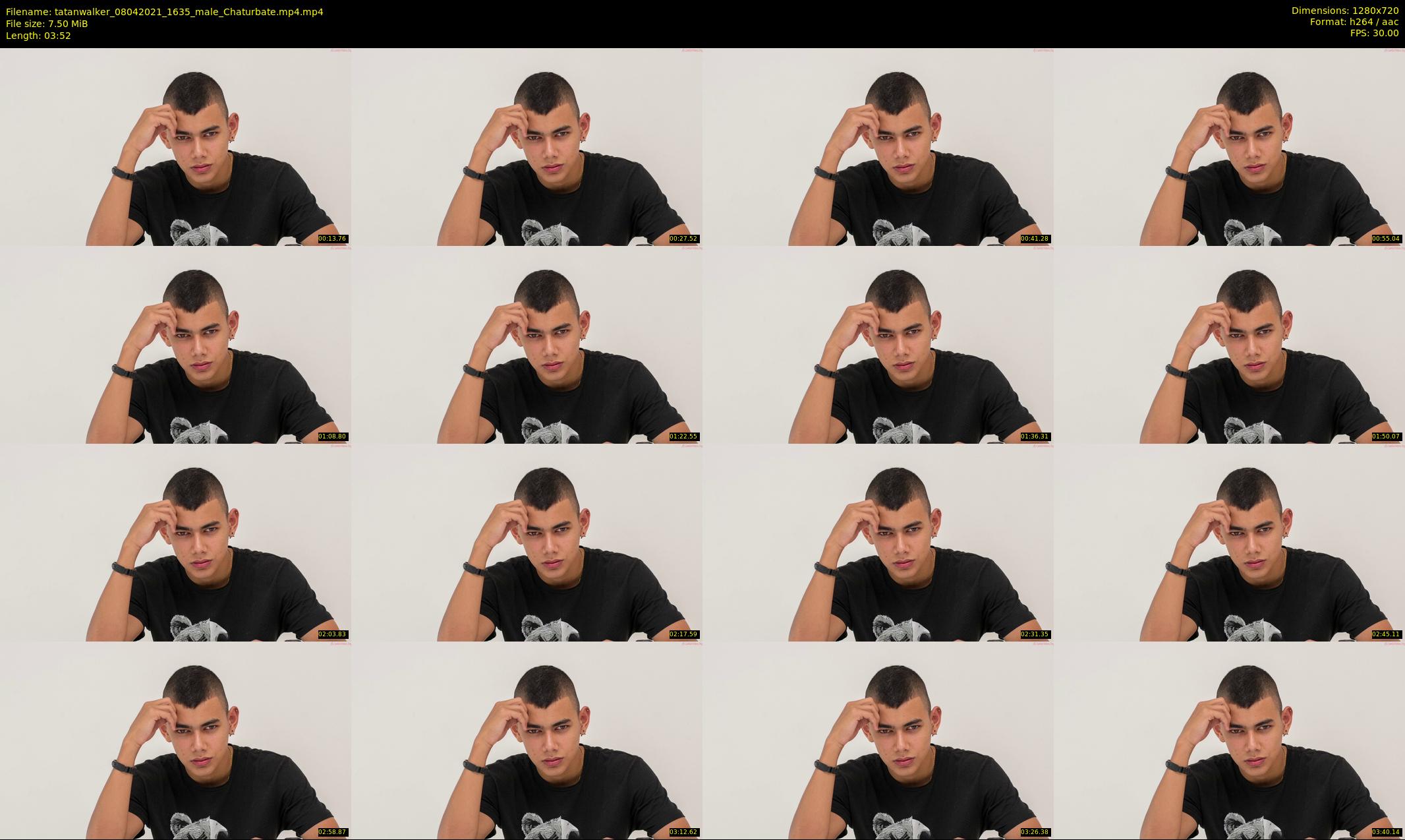 tatanwalker — 4 minute Chaturbate male cam show recording, 720p, Apr 8, 2021