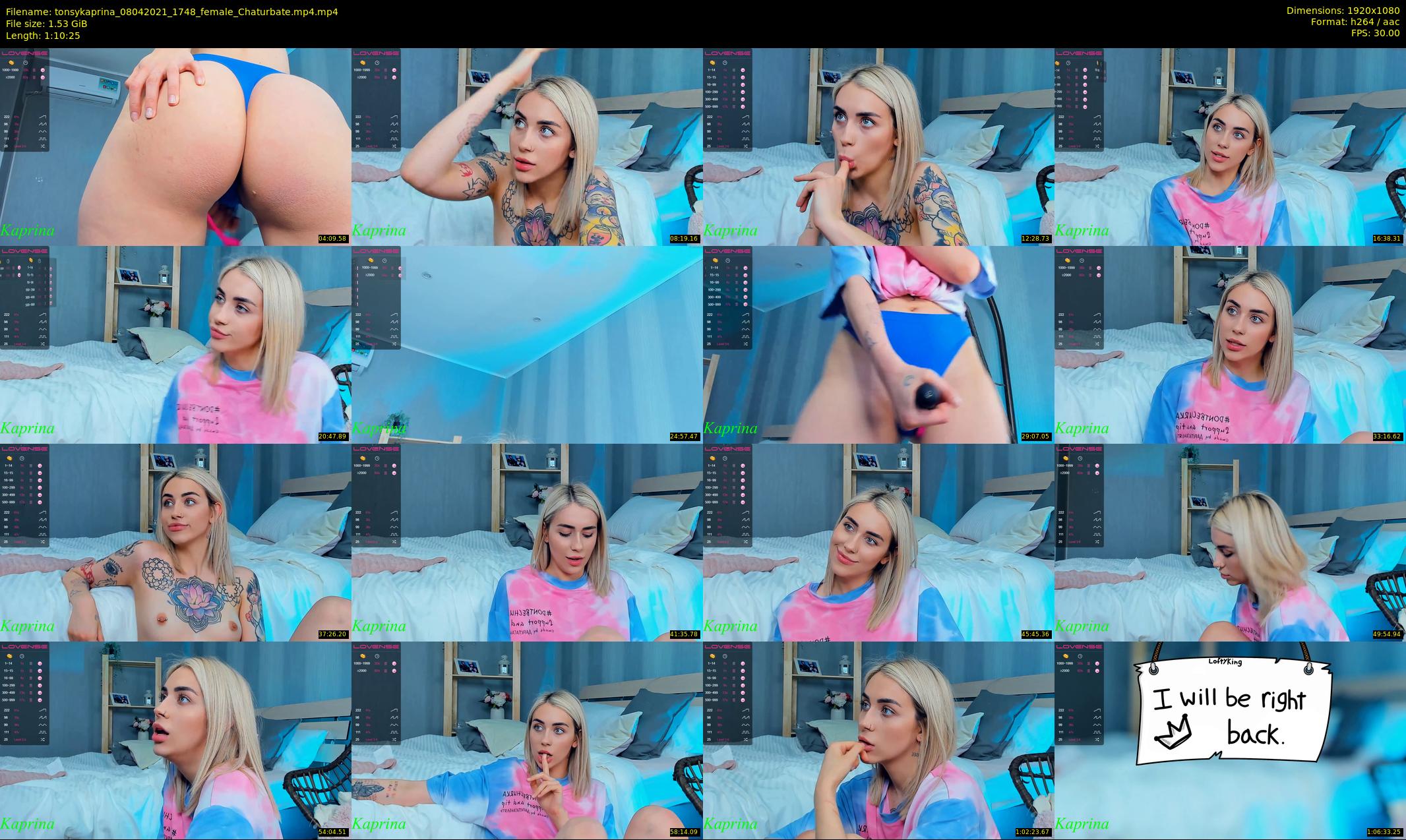 tonsykaprina — 71 minute Chaturbate couple cam show recording, 1080p, Apr 8, 2021