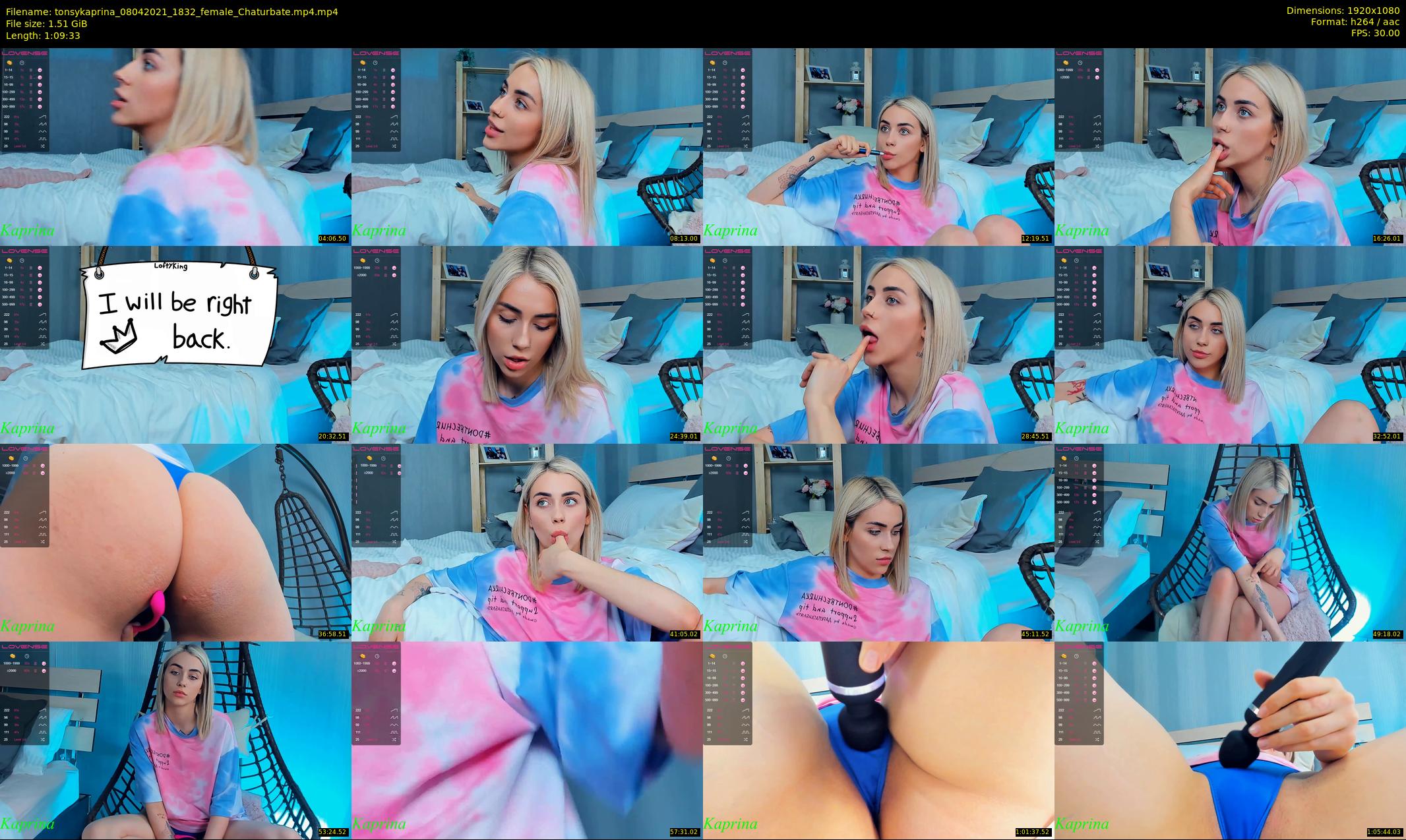 tonsykaprina — 70 minute Chaturbate couple cam show recording, 1080p, Apr 8, 2021