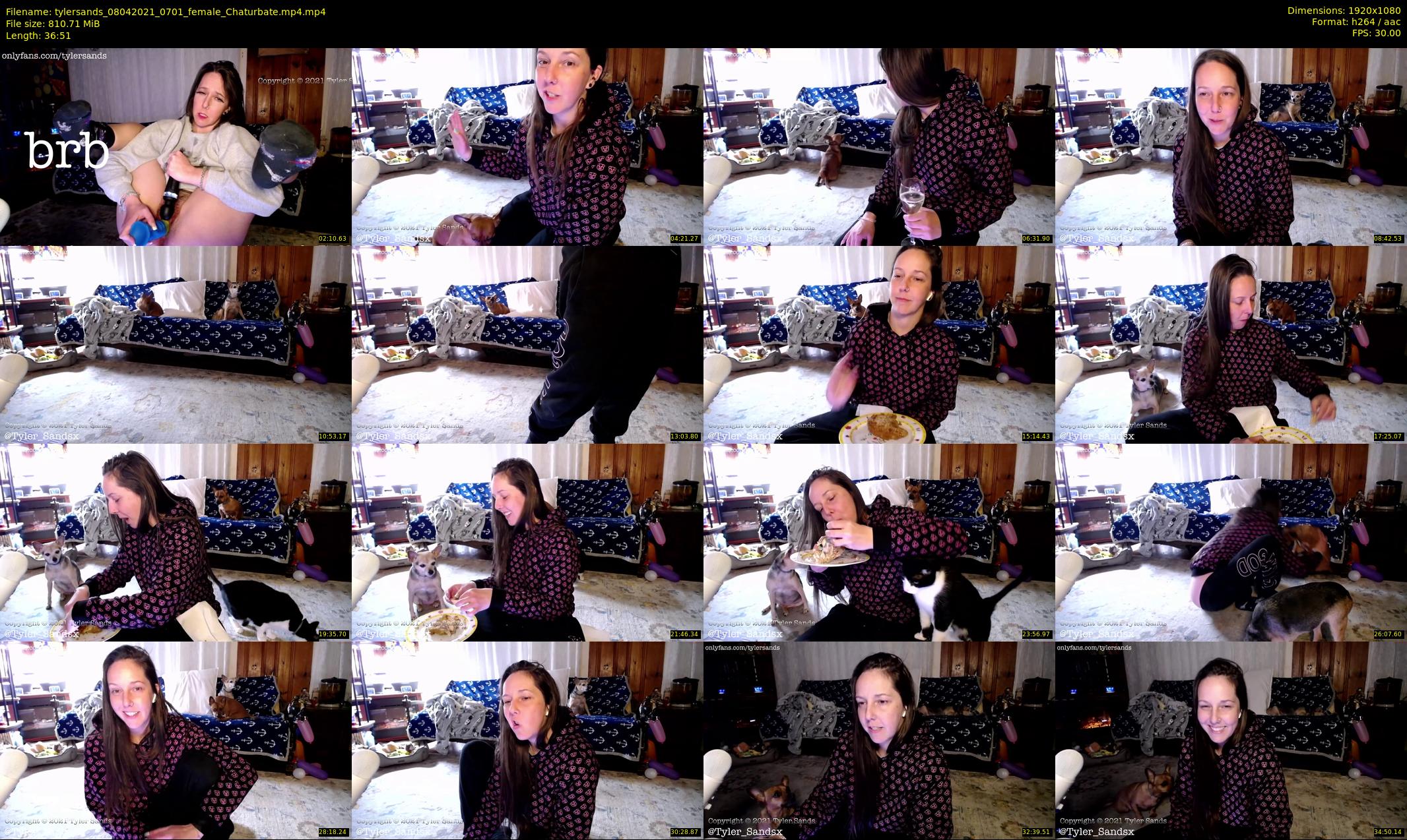 tylersands — 37 minute Chaturbate female cam show recording, 1080p, Apr 8, 2021