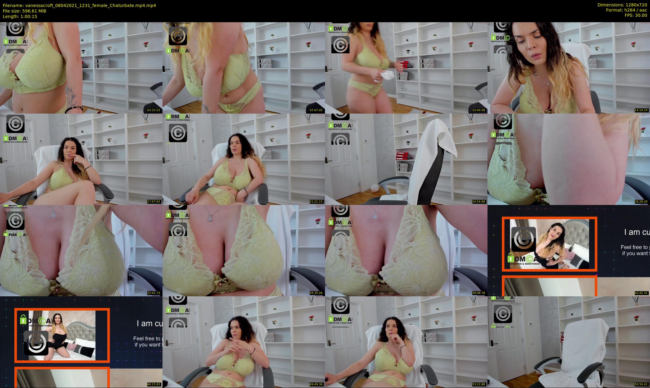 vanessacroft — 61 minute Chaturbate female cam show recording, 720p, Apr 8, 2021