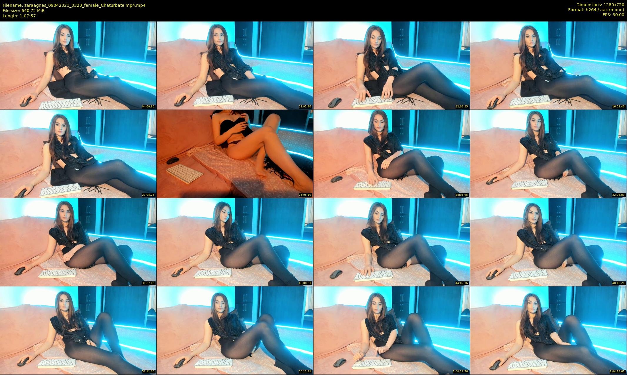 zaraagnes — 68 minute Chaturbate female cam show recording, 720p, Apr 9, 2021