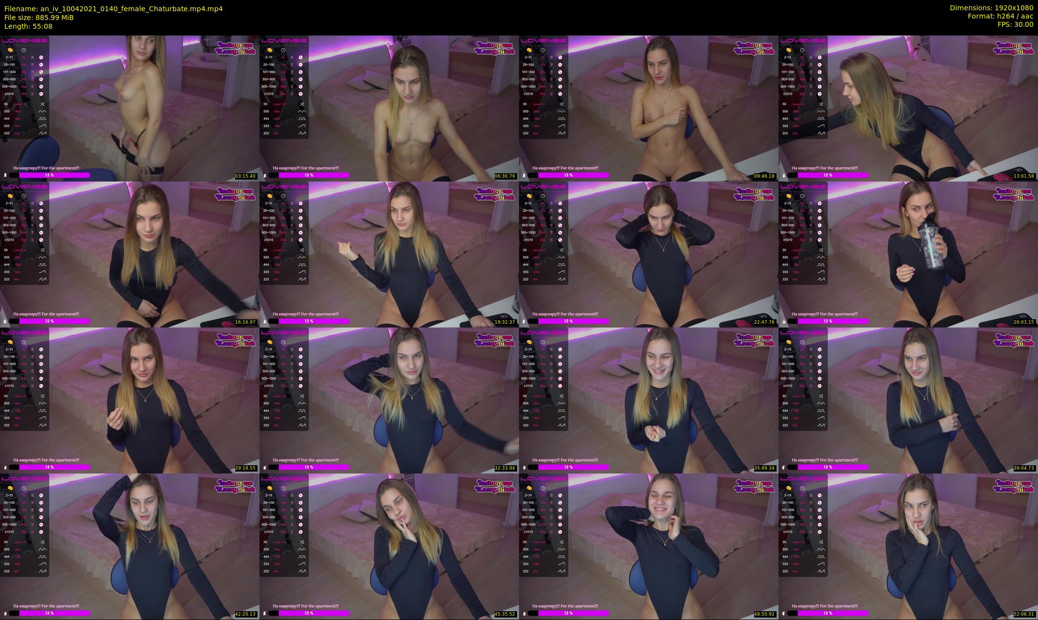 an_iv — 56 minute Chaturbate female cam show recording, 1080p, Apr 10, 2021
