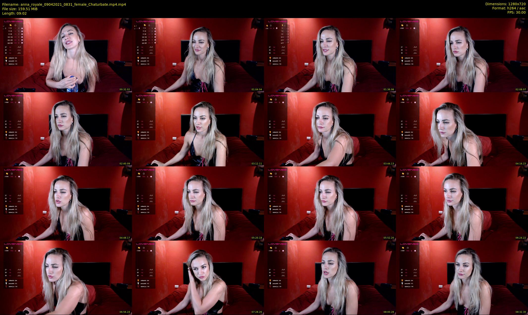 anna_royale — 10 minute Chaturbate female cam show recording, 720p, Apr 9, 2021